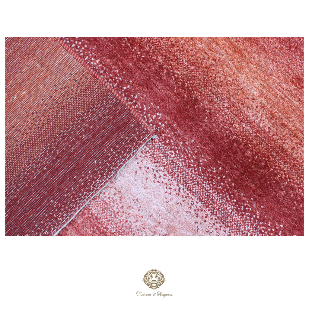 Alfombra persa Kashkuli rojo tribal naturale color | Gabbeh de lana hecha a mano 129 x 180 cm