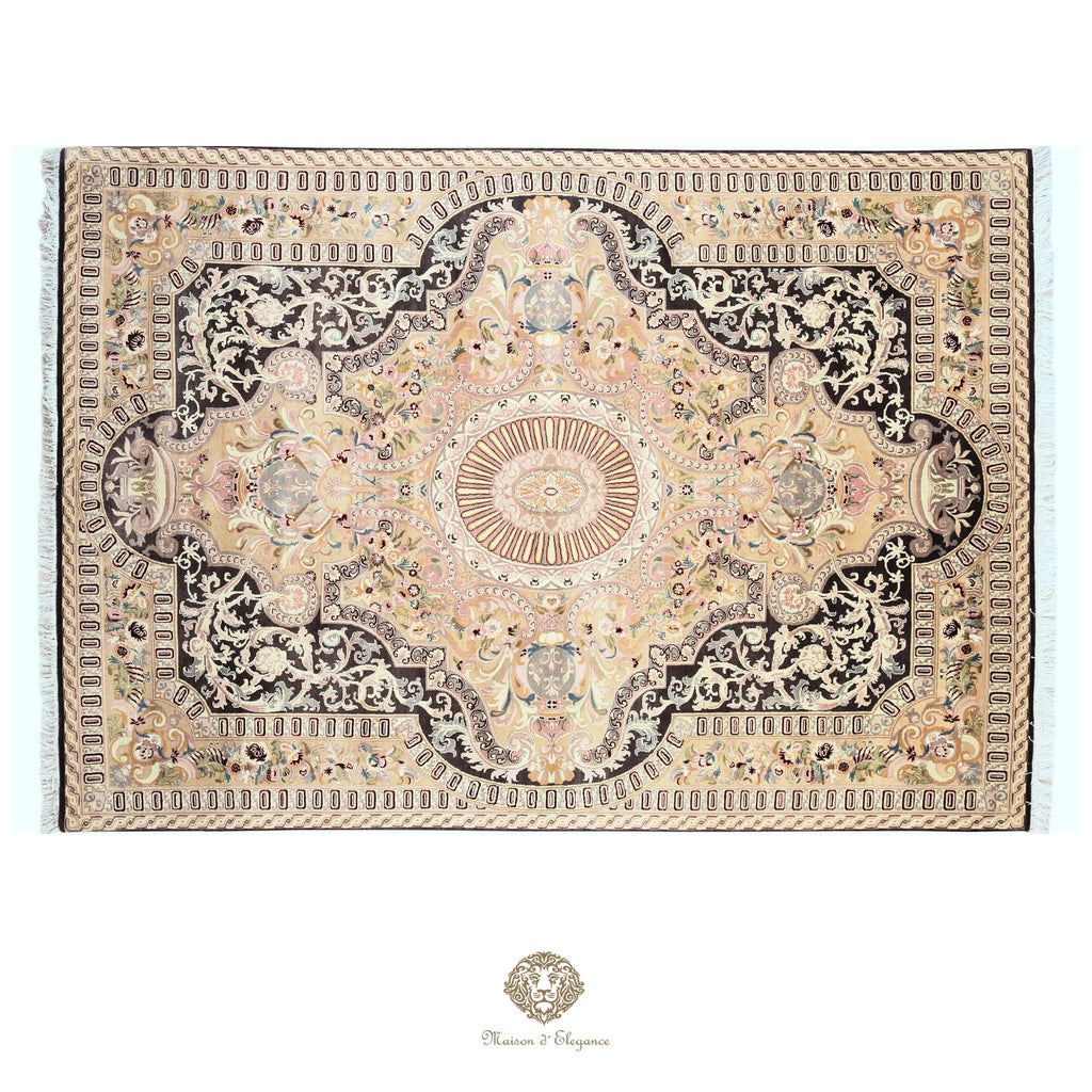 Alfombra Diseño Aubusson Floral Verde Lana Superfina | Imperio Maison Alfombra 180x263 cm