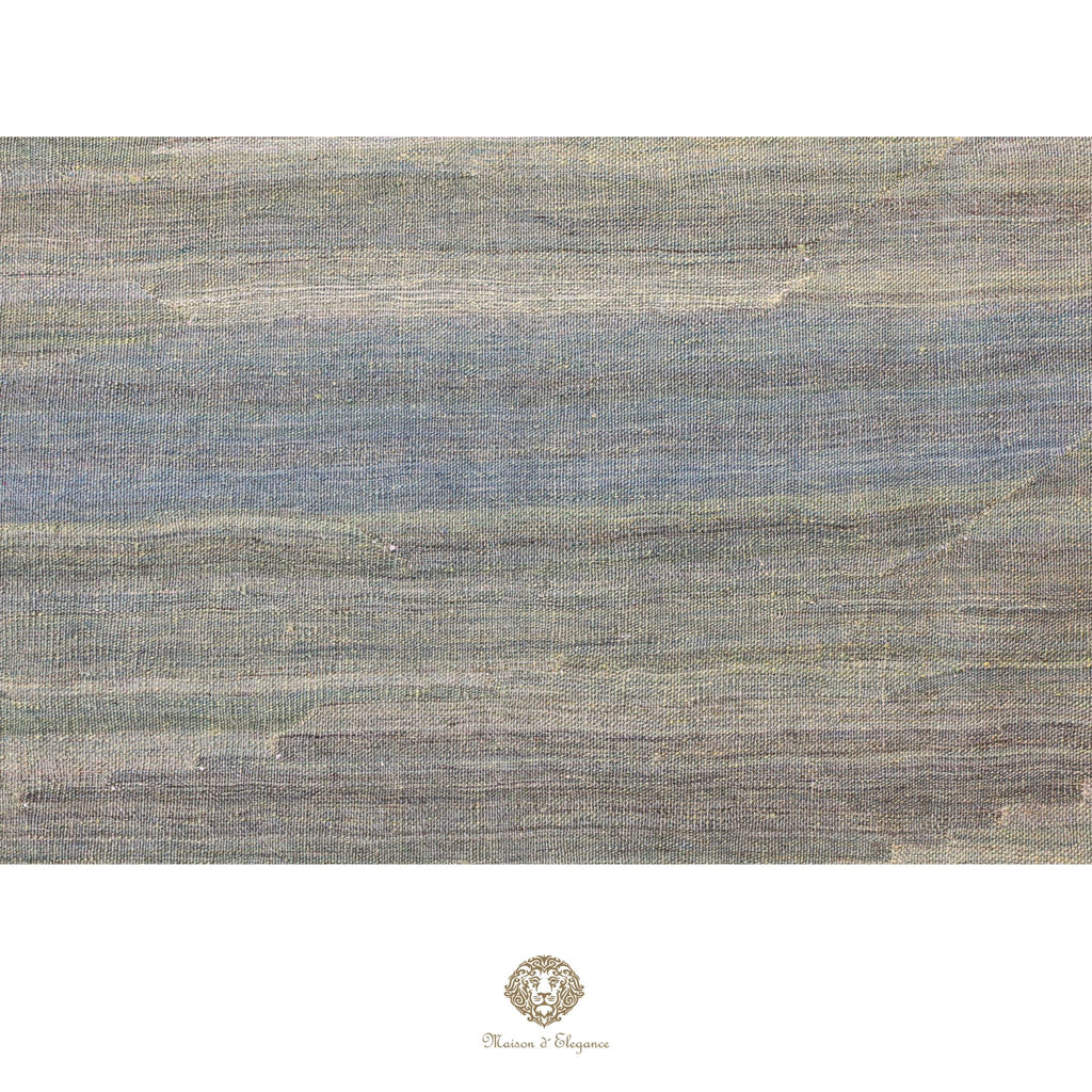 Alfombra Kilim moderna de lana lisa en color neutro con tejido plano | Colección Maison Zagros 229x310 cm