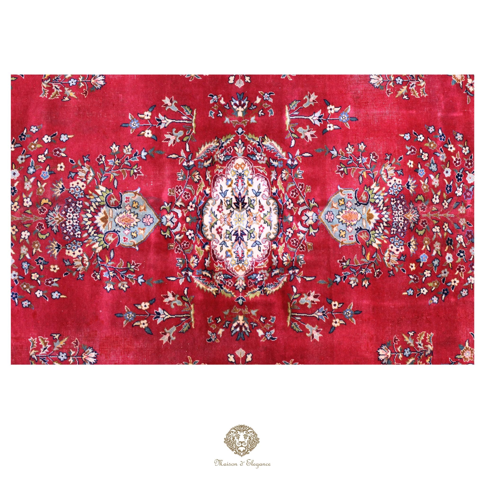Alfombra persa clásica de lana Tabriz teñida naturalmente | Diseño de medallón hecho a mano 306 x 409 cm