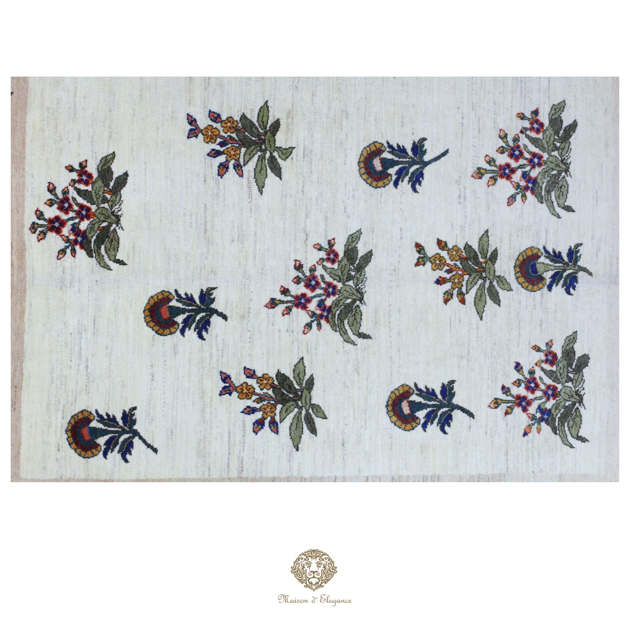 Alfombra persa Trible Fine Kashkuli con tintes naturales | Gabbeh de lana hecha a mano 156 x 197 cm