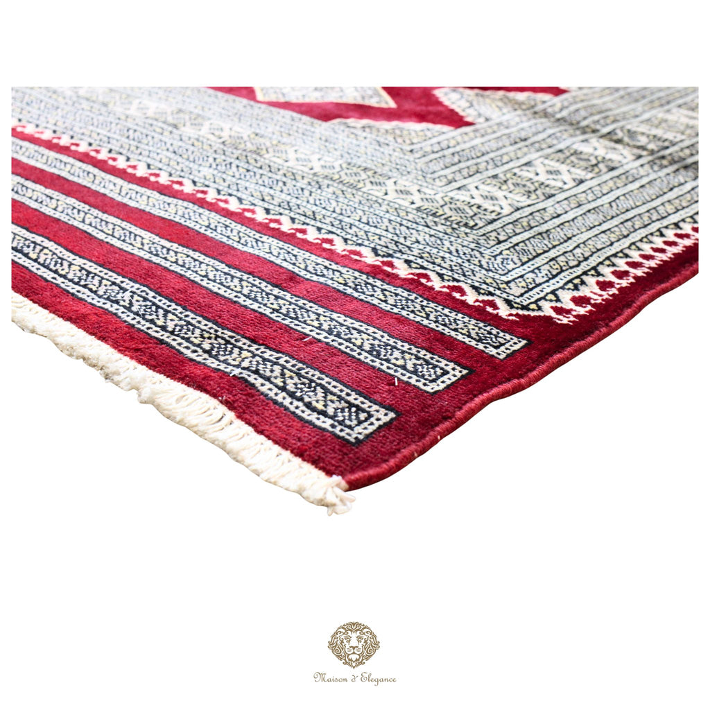 Alfombra de lana Jaldar Bukhara de colores intensos con diseño geométrico | Tradicional 203x312 cm