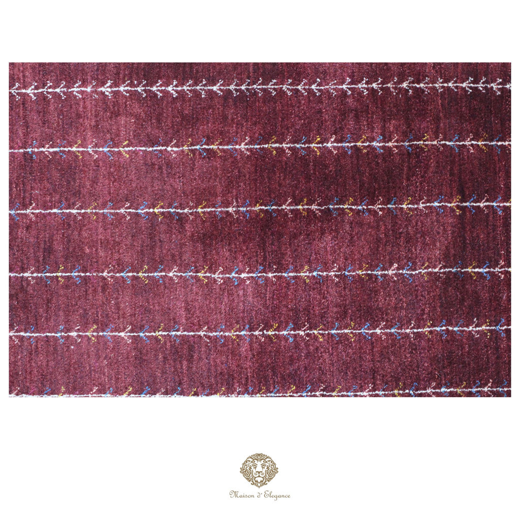 Alfombra persa Kashkuli rojo tribal naturale color | Gabbeh de lana hecha a mano 84 x 125 cm