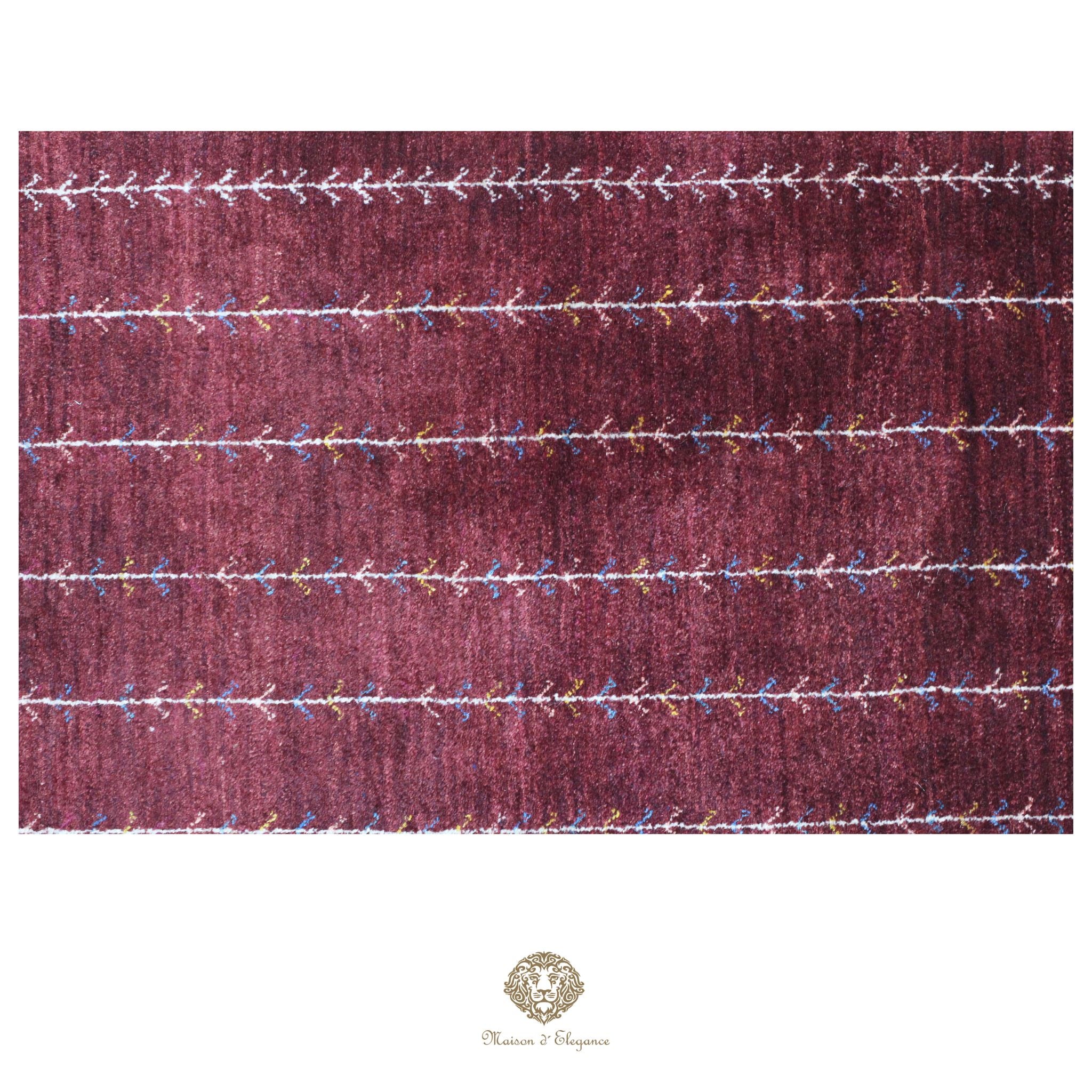 Alfombra persa Kashkuli rojo tribal naturale color | Gabbeh de lana hecha a mano 84 x 125 cm