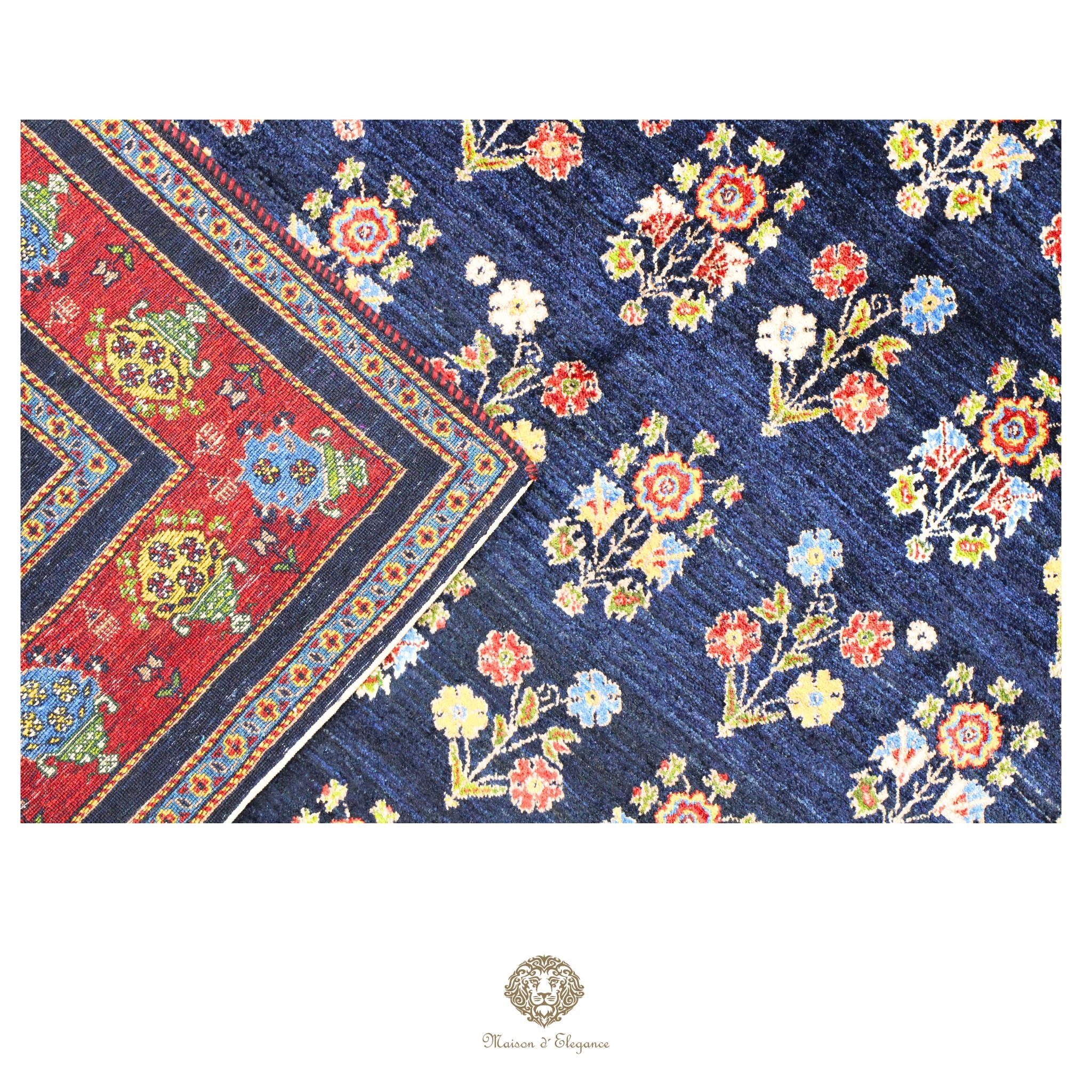Alfombra persa Trible Fine Kashkuli con tintes naturales | Gabbeh de lana hecha a mano 164 x 238 cm