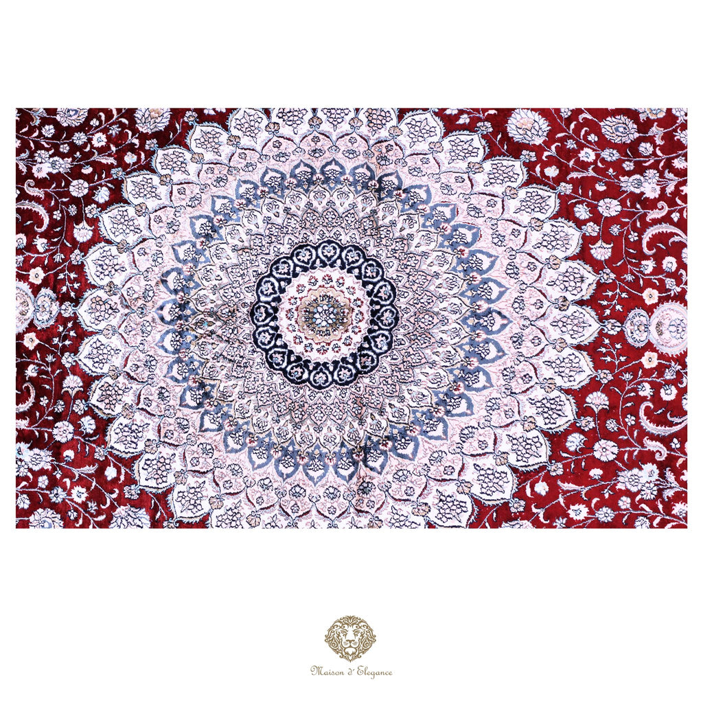 Alfombra china de seda de alta gama, exclusiva, hecha a mano | obra maestra, 314 x 443 cm