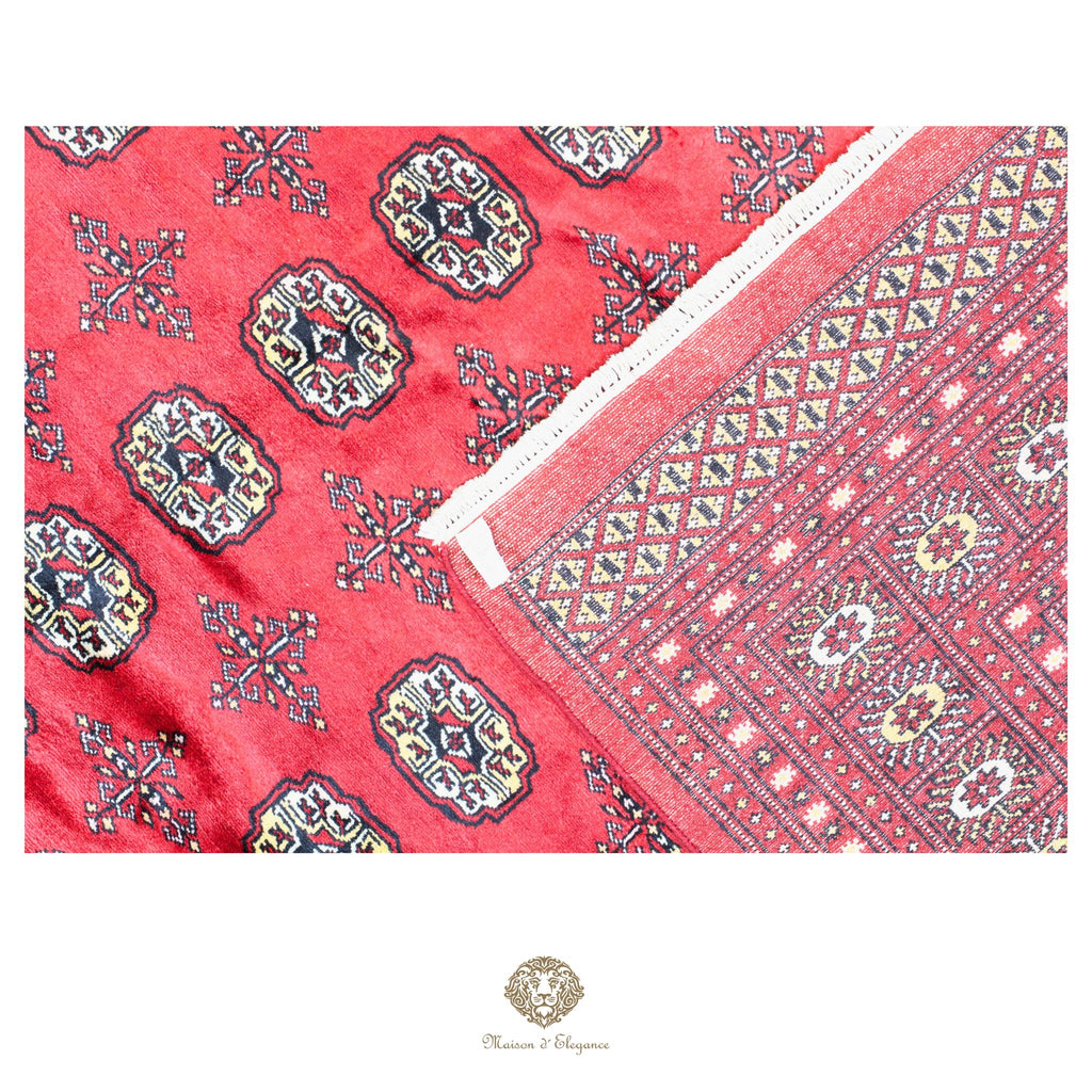 Alfombra de lana Jaldar Bukhara de colores intensos con diseño geométrico | Tradicional 246x314 cm