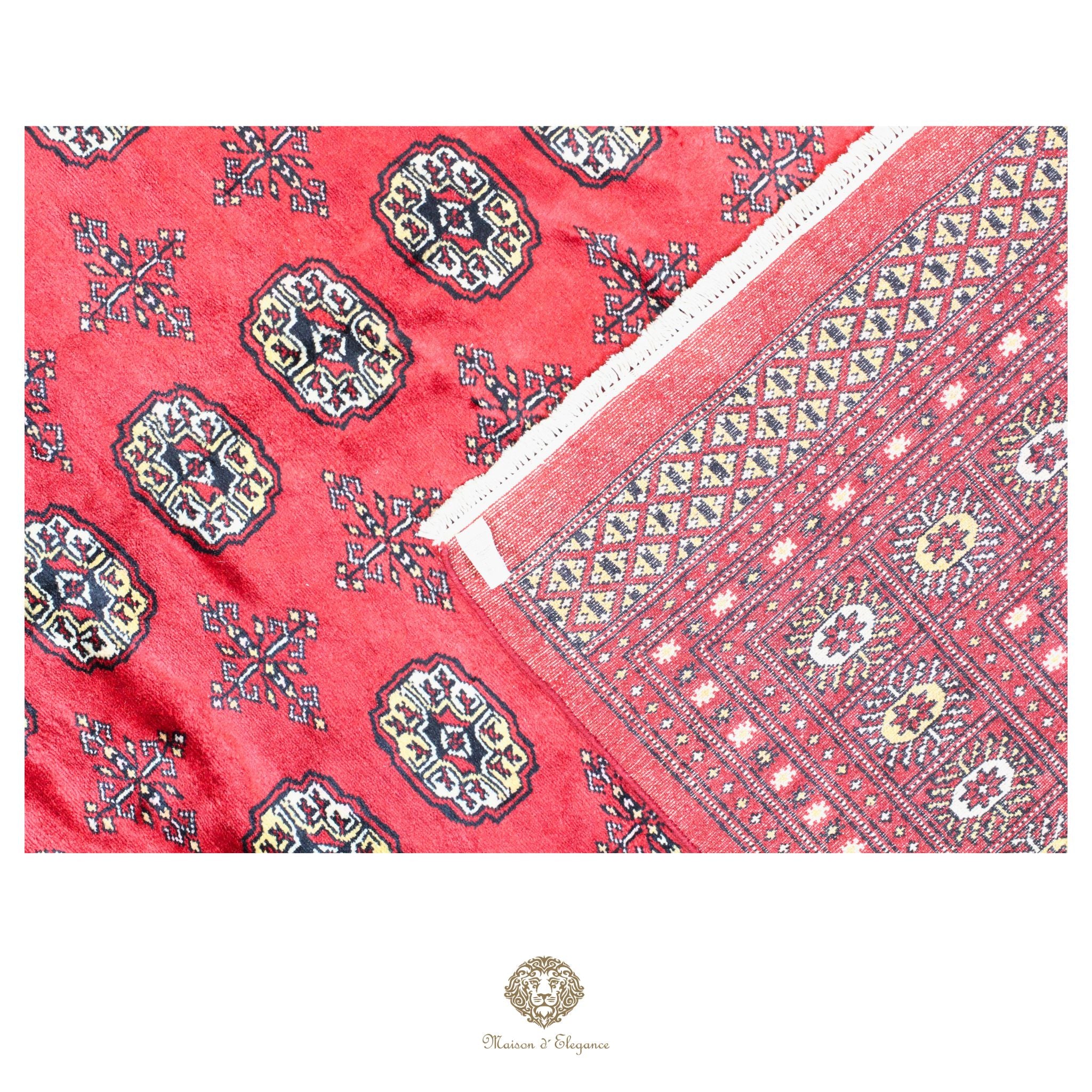 Alfombra de lana Jaldar Bukhara de colores intensos con diseño geométrico | Tradicional 246x314 cm