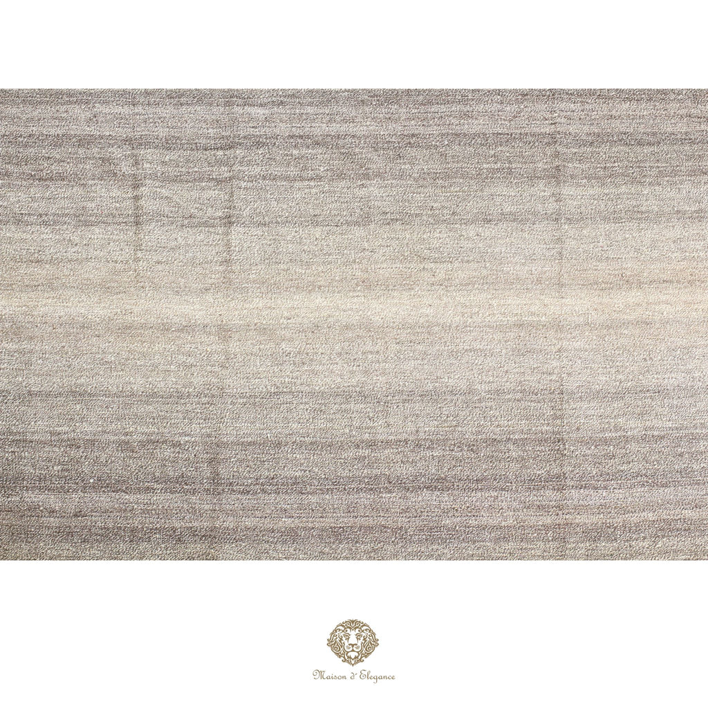 Alfombra persa Kia Sar Kilim hecha a mano de lana, blanca | Kilim de diseño Maison moderne 186x233 cm