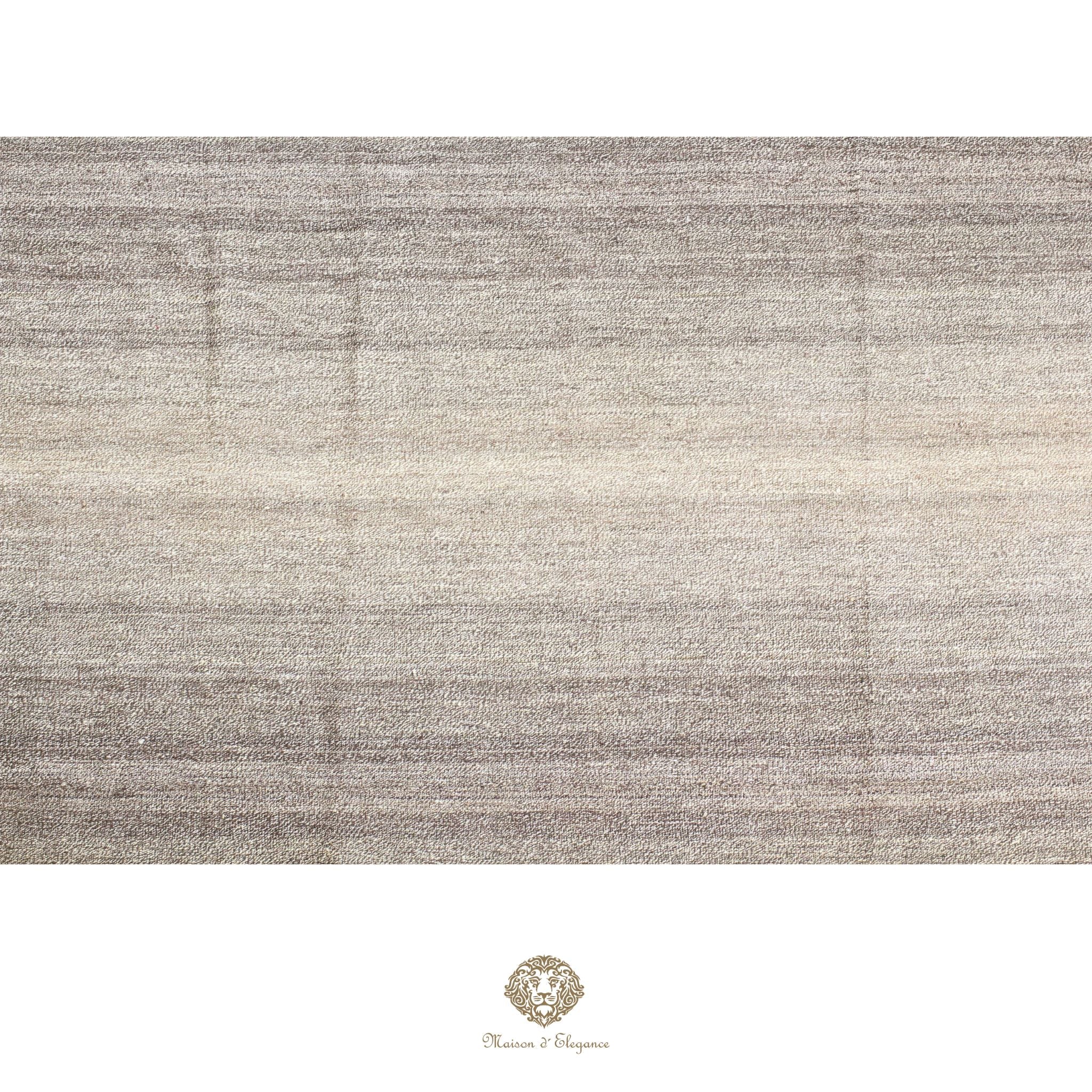 Alfombra persa Kia Sar Kilim hecha a mano de lana, blanca | Kilim de diseño Maison moderne 186x233 cm