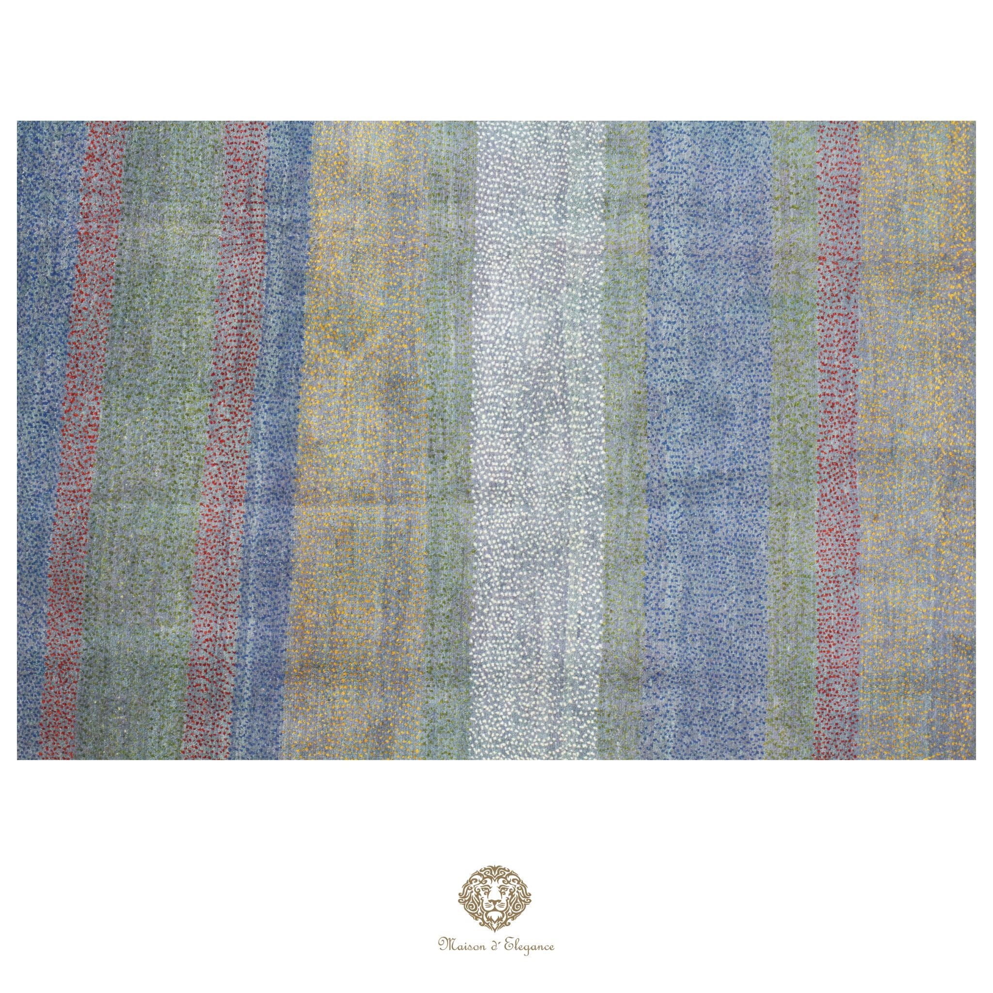 Alfombra persa Kashkuli colorida | Gabbeh de lana hecha a mano 203 x 219 cm