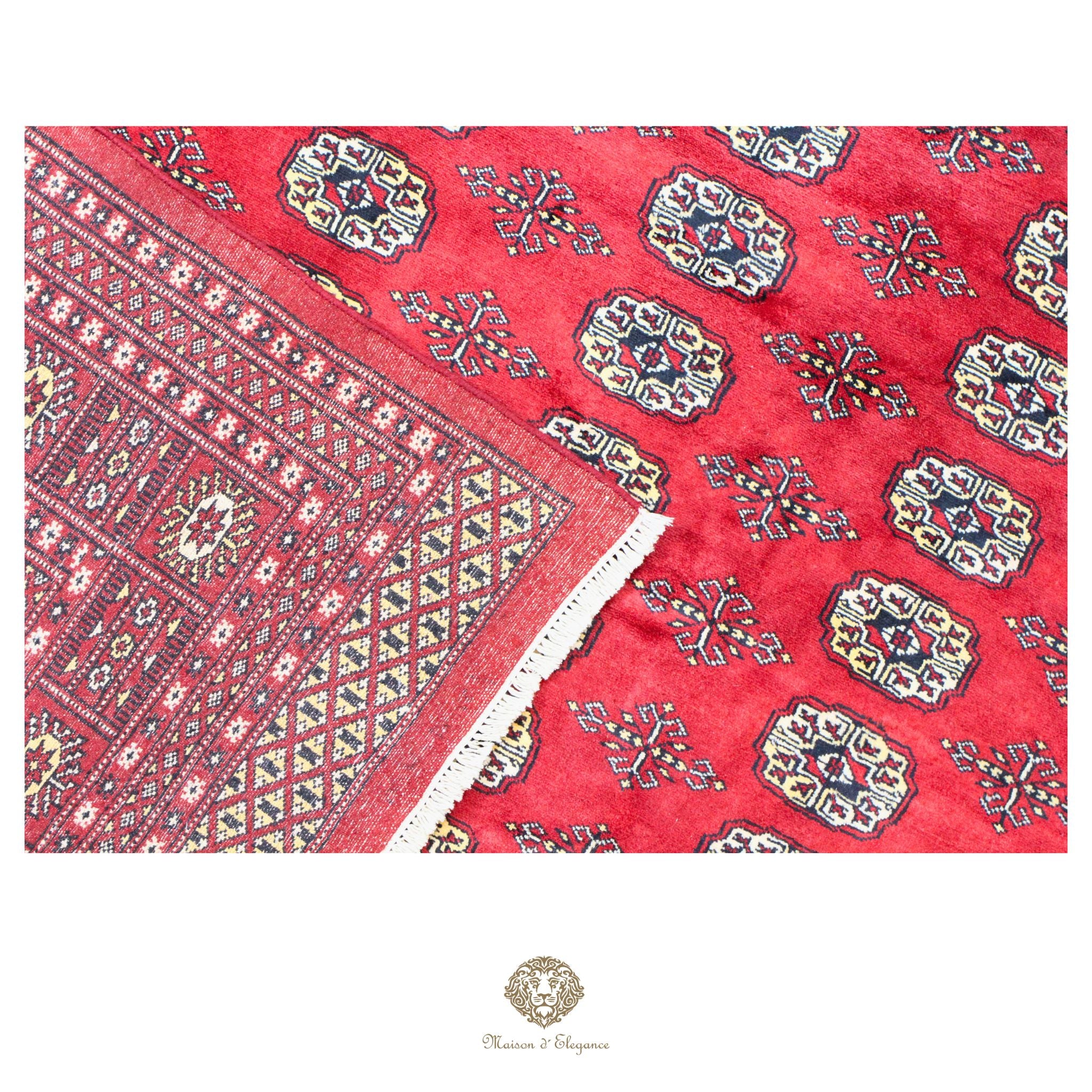 Alfombra de lana Jaldar Bukhara de colores intensos con diseño geométrico | Tradicional 277x370 cm
