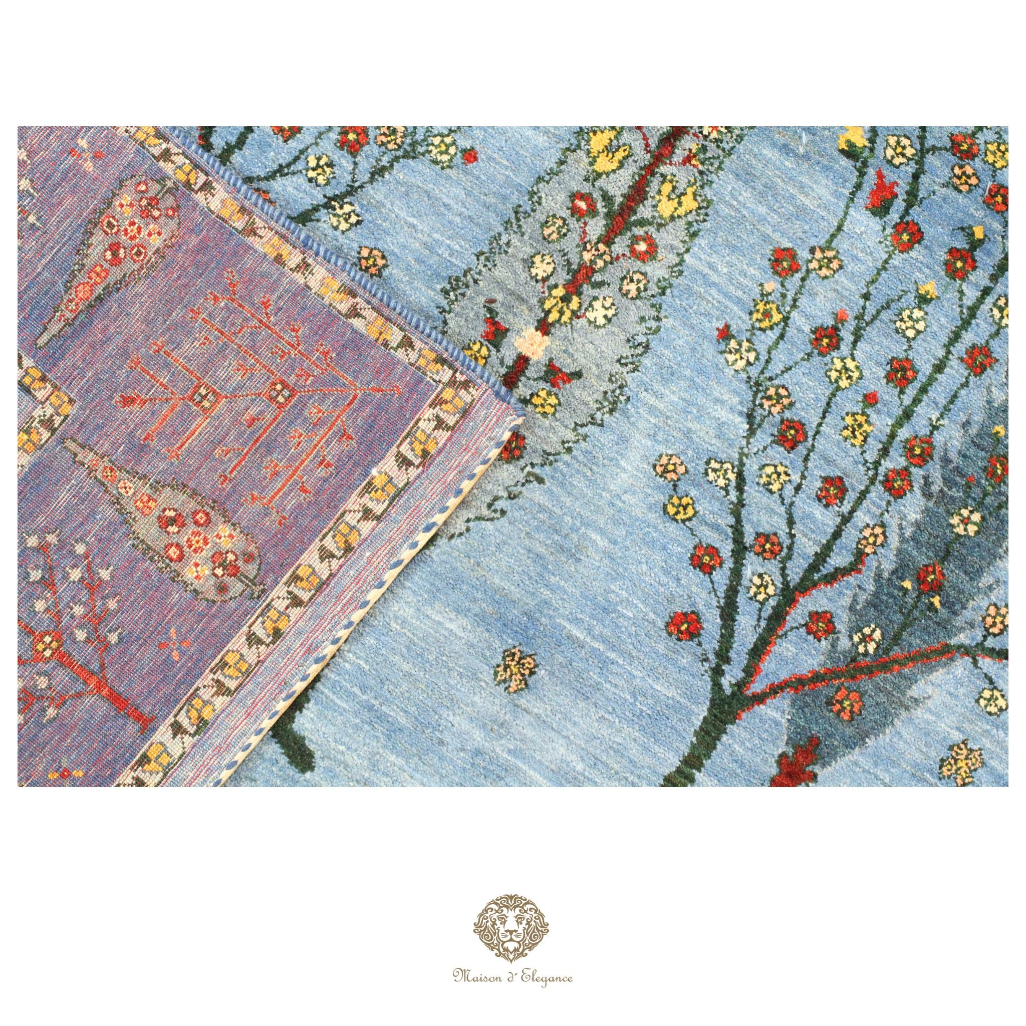 Alfombra persa Trible Fine Kashkuli con tintes naturales | Loribaft de lana hecha a mano 165 x 263 cm