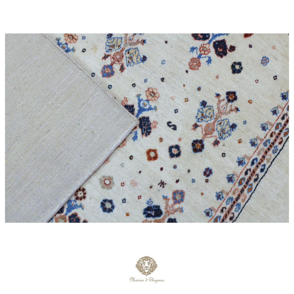 Alfombra persa Trible Fine Kashkuli con tintes naturales | Gabbeh de lana hecha a mano 141 x 200 cm