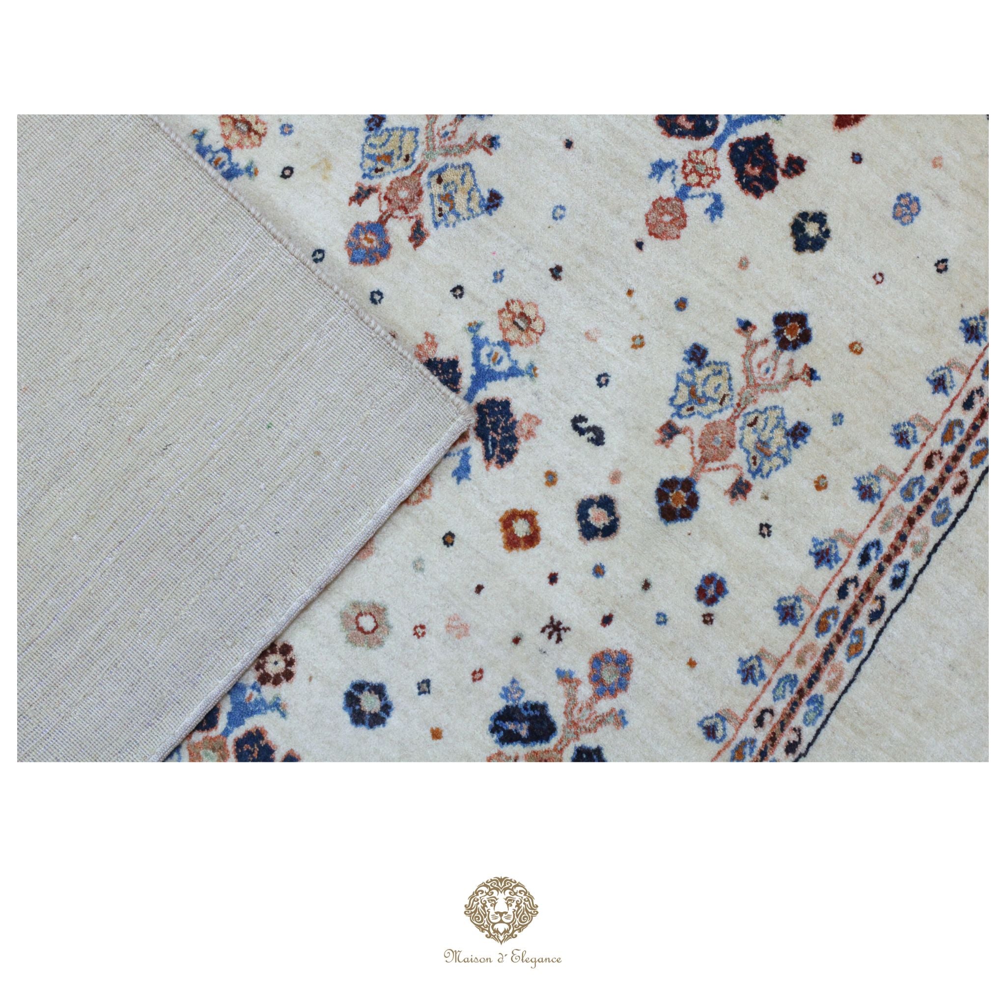 Alfombra persa Trible Fine Kashkuli con tintes naturales | Gabbeh de lana hecha a mano 141 x 200 cm