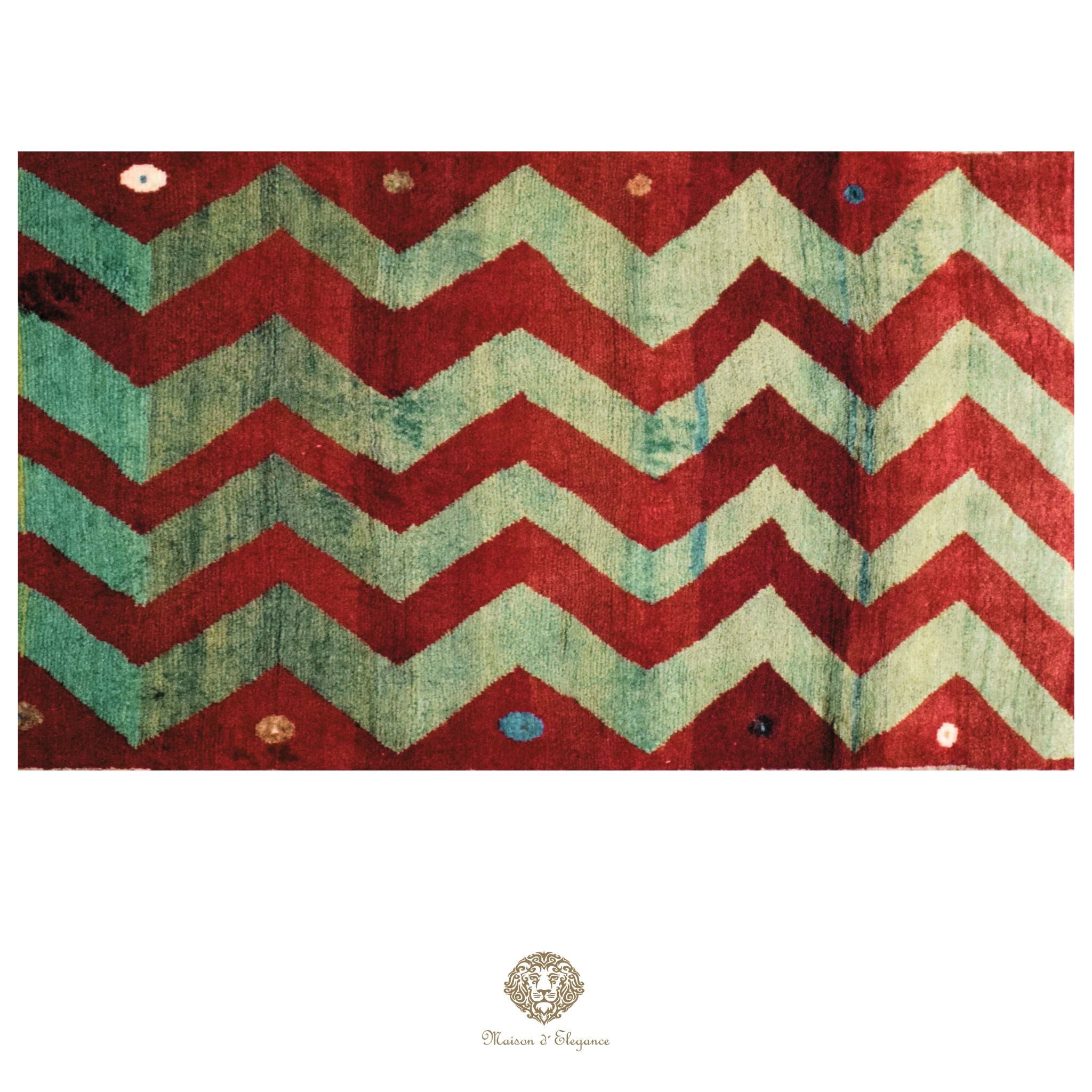 Alfombra persa Kashkuli Loribaft teñida con tintes naturales | Gabbeh de lana hecha a mano 100 x 203 cm