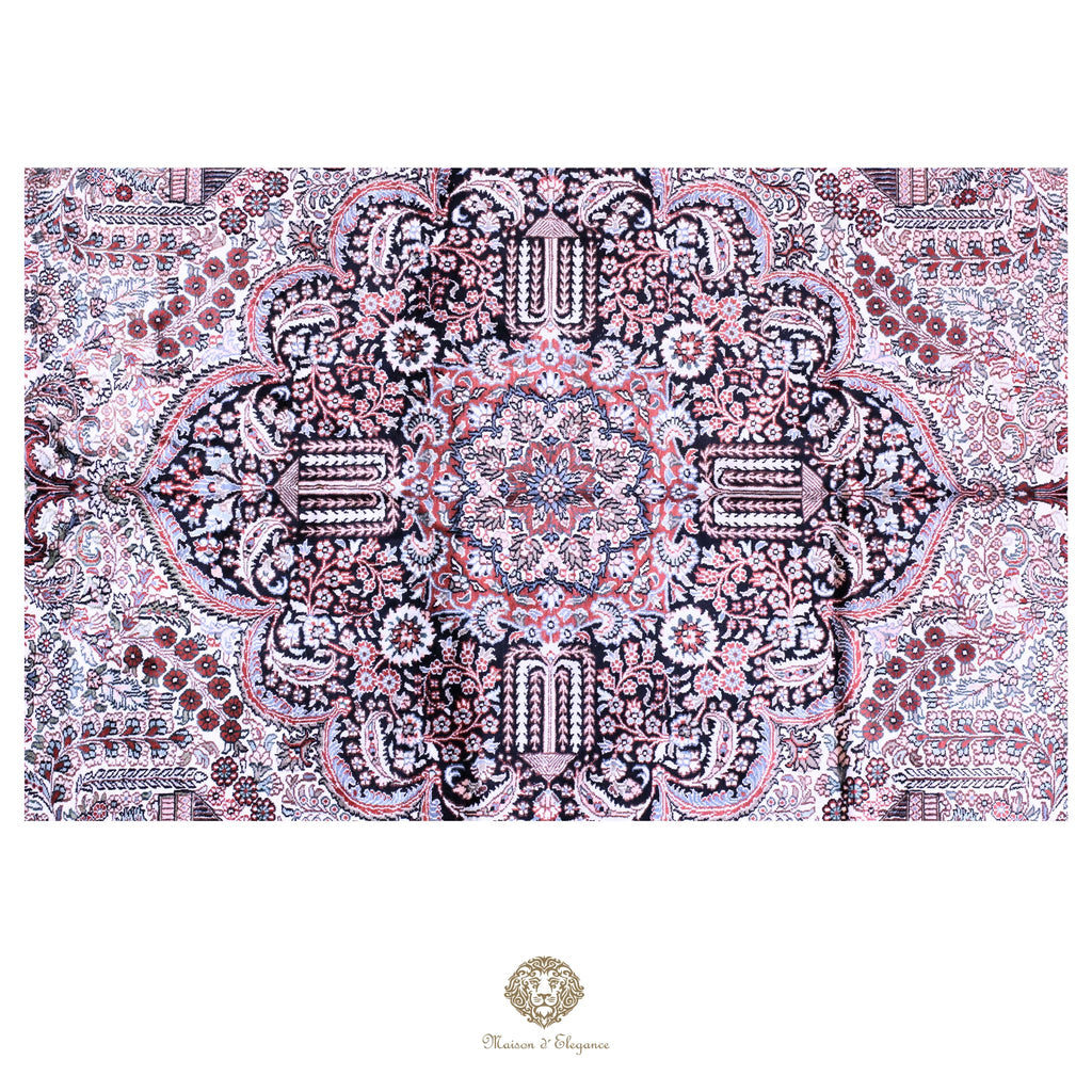 Alfombra china de seda de alta gama, exclusiva, hecha a mano | obra maestra, 310 x 440 cm