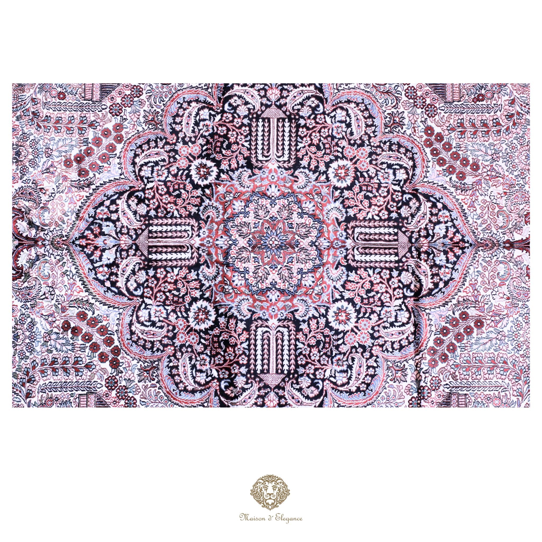 Alfombra china de seda de alta gama, exclusiva, hecha a mano | obra maestra, 310 x 440 cm