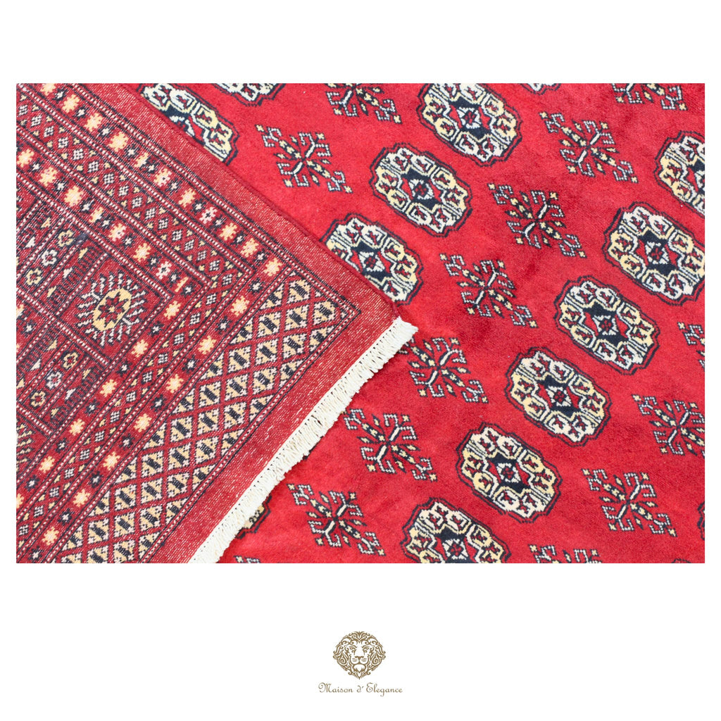 Alfombra de lana Jaldar Bukhara de colores intensos con diseño geométrico | Tradicional 278x370 cm