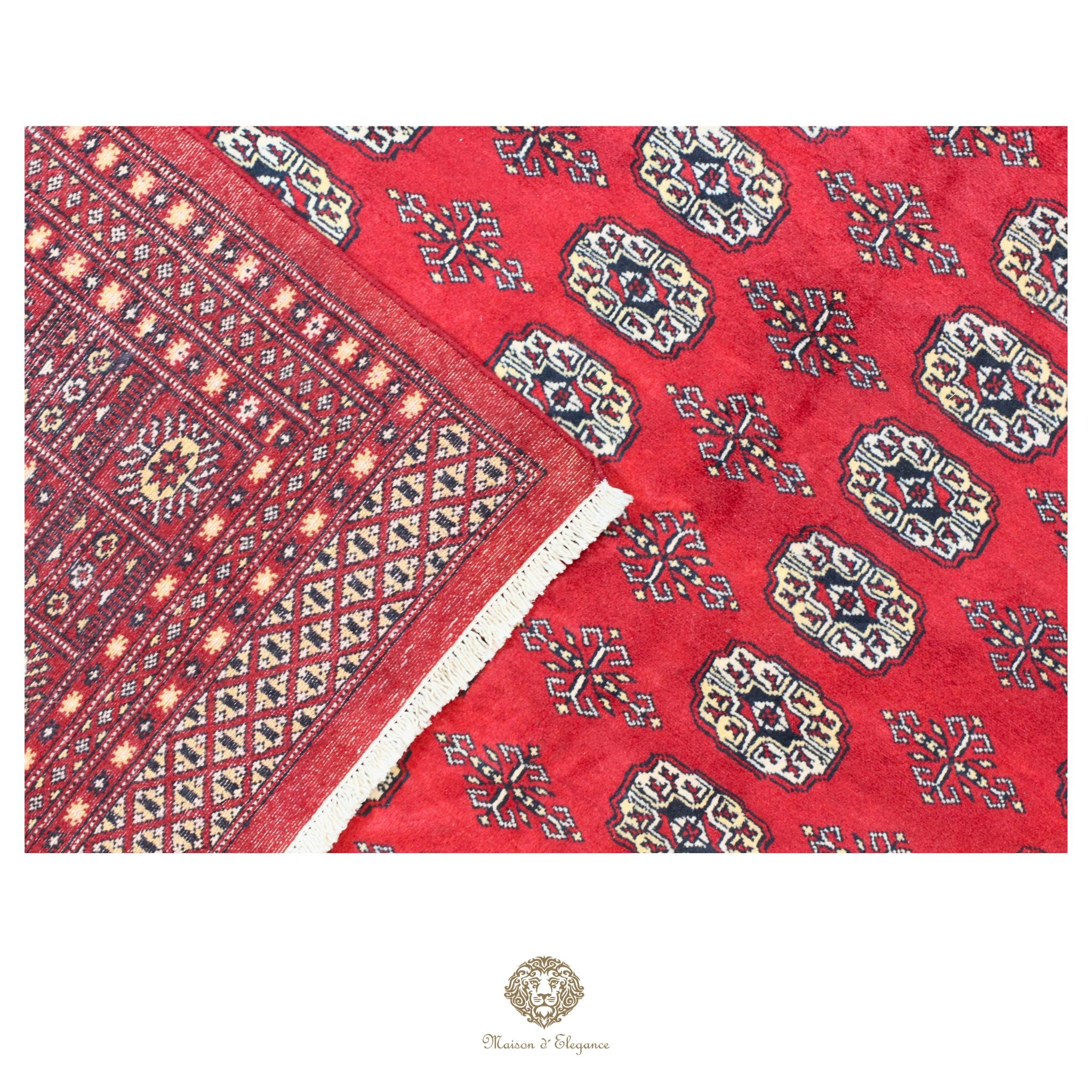 Alfombra de lana Jaldar Bukhara de colores intensos con diseño geométrico | Tradicional 278x370 cm