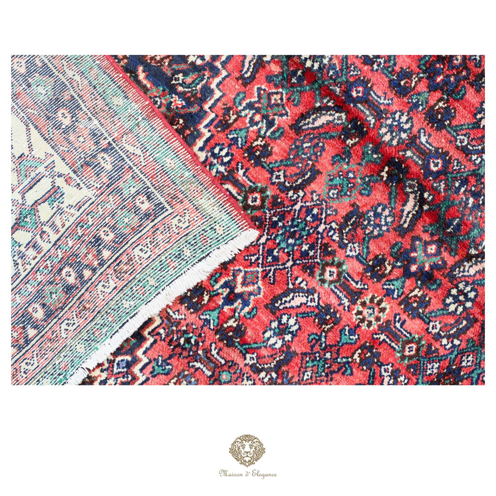 Alfombra Hamedan Lana Centro Geométrico Persa Tradicional | diseño de medallón hecho a mano 322 x 395 cm