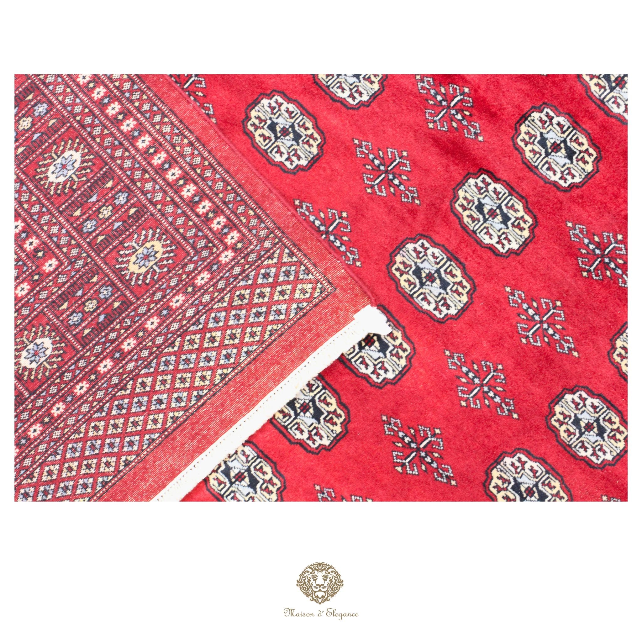 Alfombra de lana Jaldar Bukhara de colores intensos con diseño geométrico | Tradicional 242x340 cm