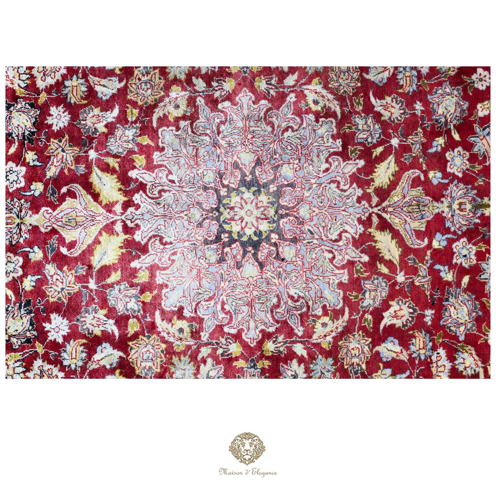 Alfombra Persa Najafabad Lana | Floral Medallón Design  Rojo 230 x 345 cm