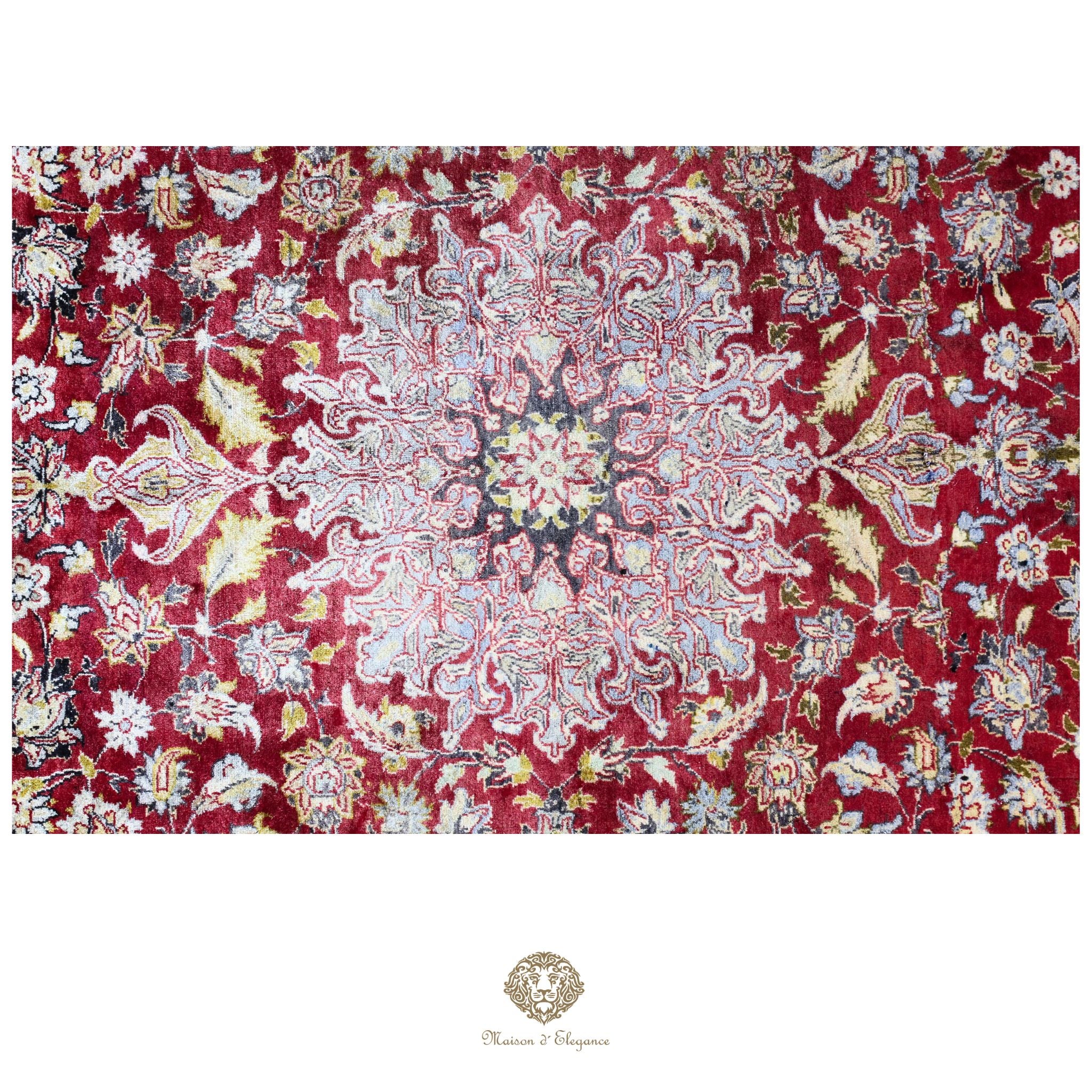 Alfombra Persa Najafabad Lana | Floral Medallón Design  Rojo 230 x 345 cm
