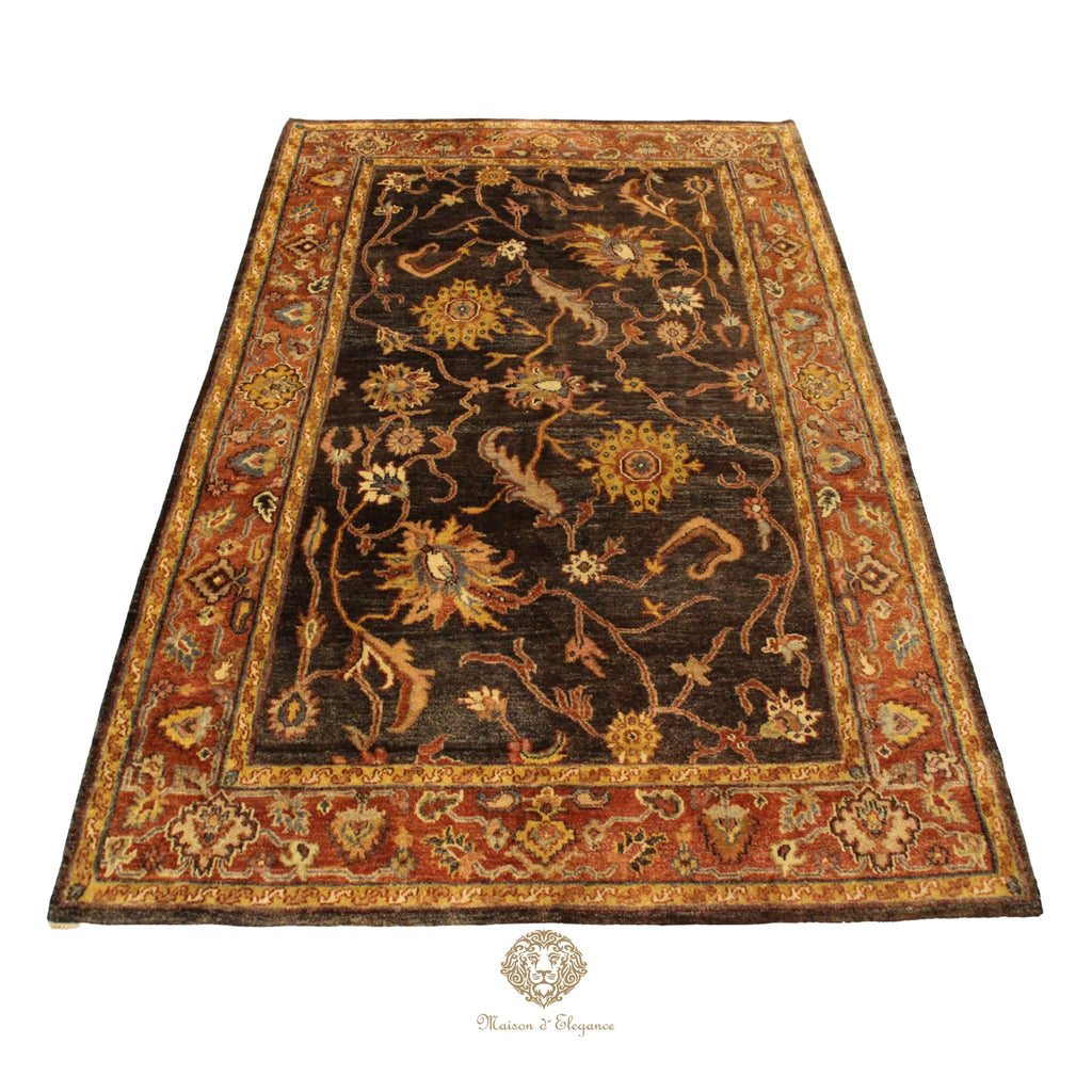 Alfombra Hindú Mahal Floral Lana - Hecha a Mano 287 x 178 cm