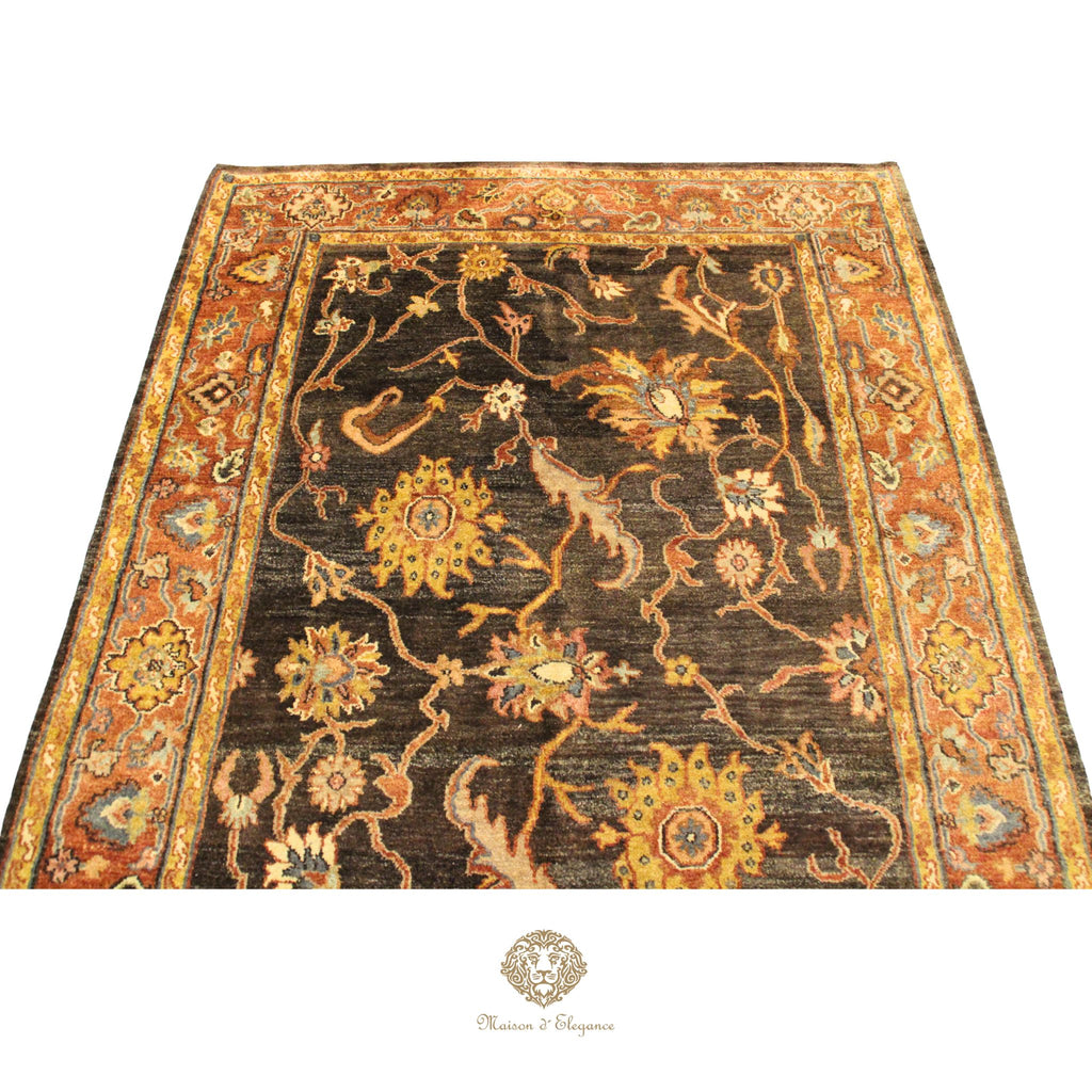 Alfombra Hindú Mahal Floral Lana - Hecha a Mano 287 x 178 cm