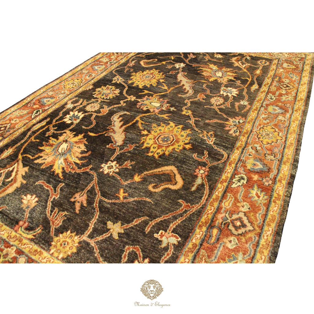 Alfombra Hindú Mahal Floral Lana - Hecha a Mano 287 x 178 cm