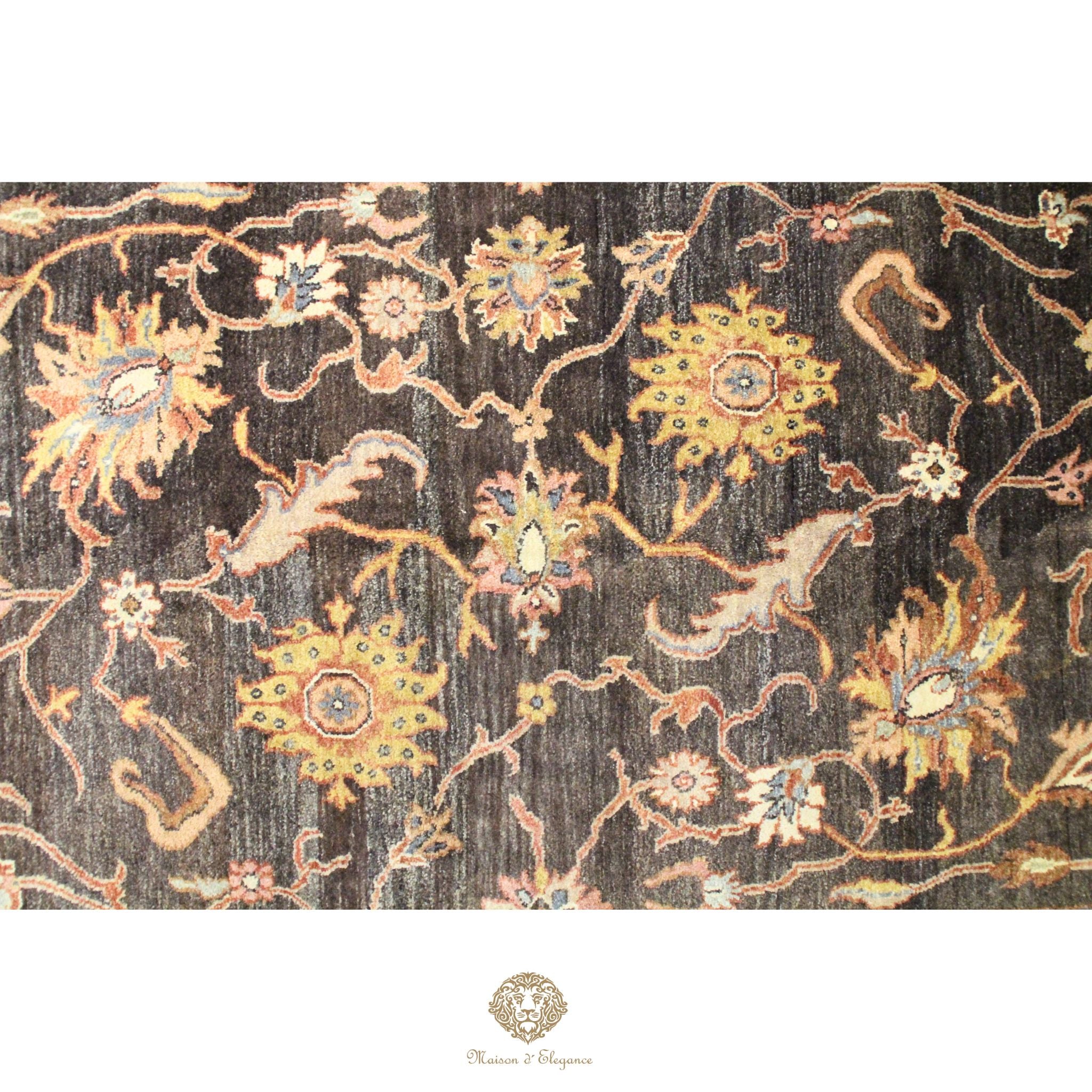 Alfombra Hindú Mahal Floral Lana - Hecha a Mano 287 x 178 cm