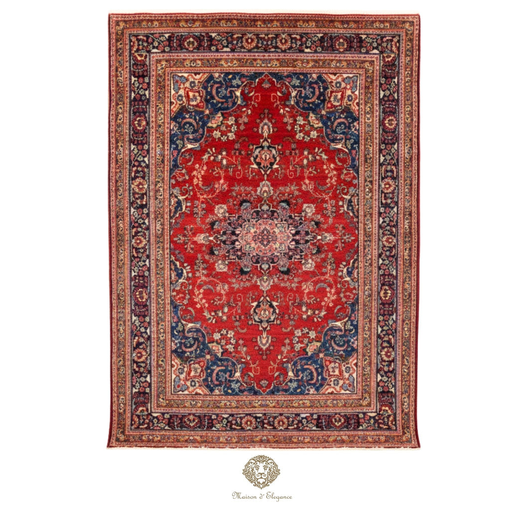 Alfombra Tradicional Lana Medallón Central Hecha a Mano 300 x 198 cm