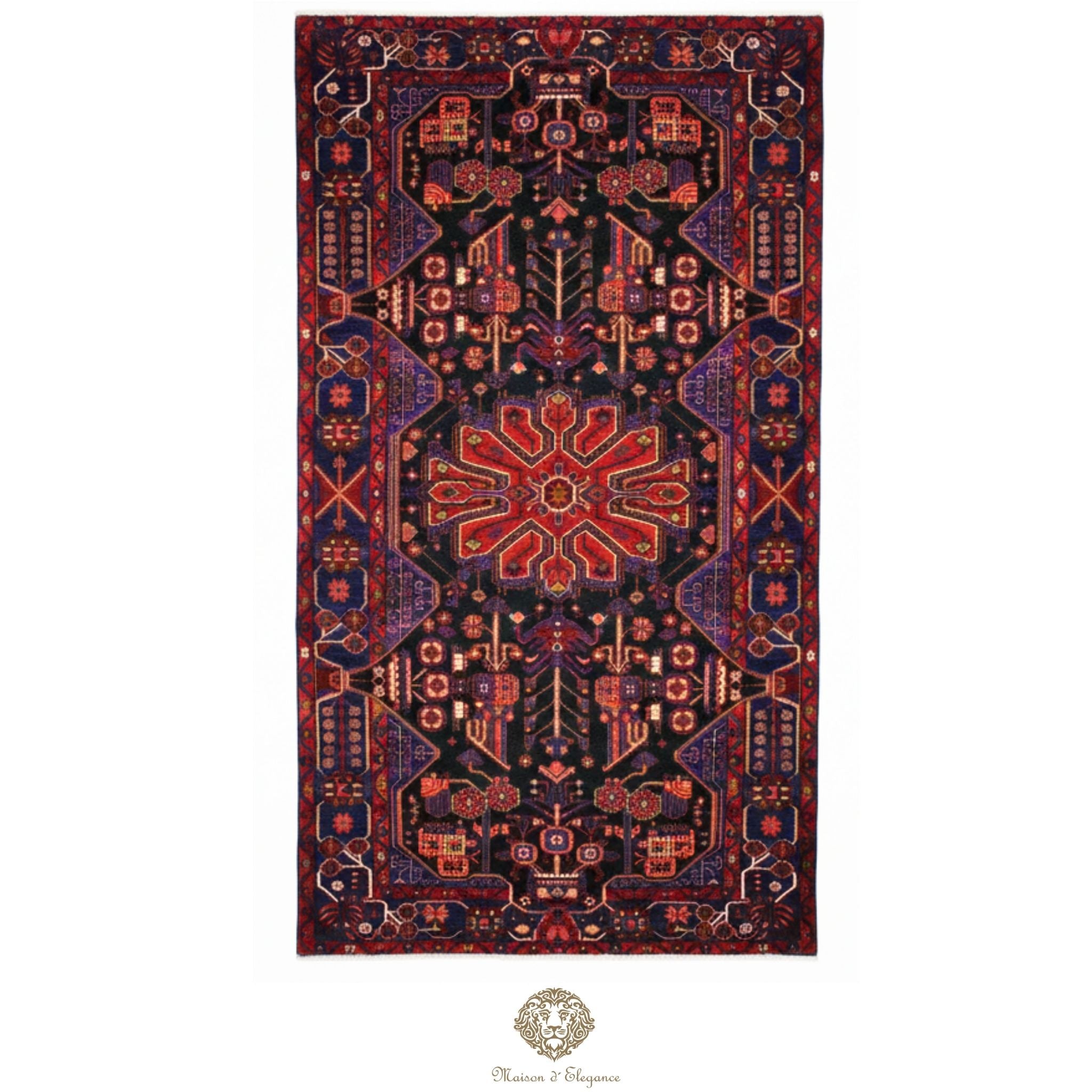 Alfombra Artesanal Lana Natural Tintes Vegetales 262 x 156 cm