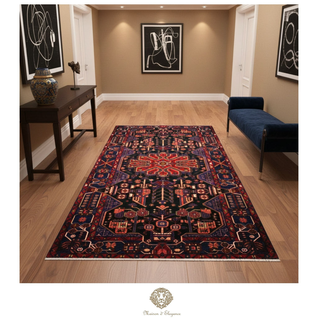 Alfombra Artesanal Lana Natural Tintes Vegetales 262 x 156 cm