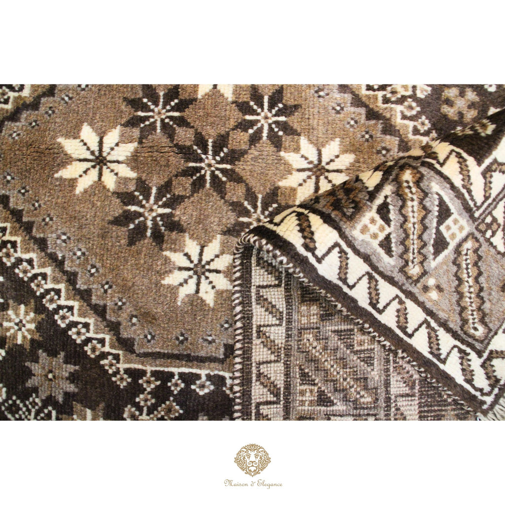 Alfombra Shiraz Color Tierra Rombos Lana Persa 281 x 160 cm