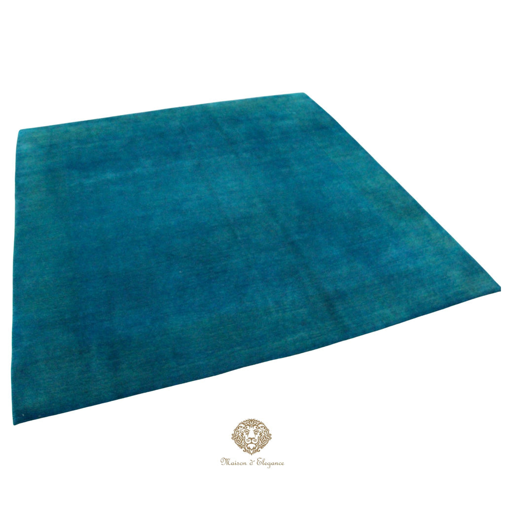 Alfombra Nemoh Refreshed Turquesa Intenso Lana 235 x 225 cm