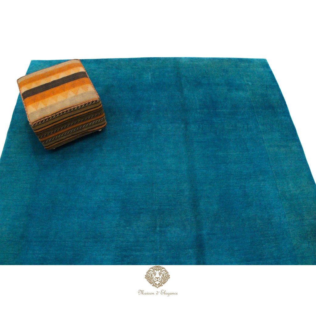 Alfombra Nemoh Refreshed Turquesa Intenso Lana 235 x 225 cm