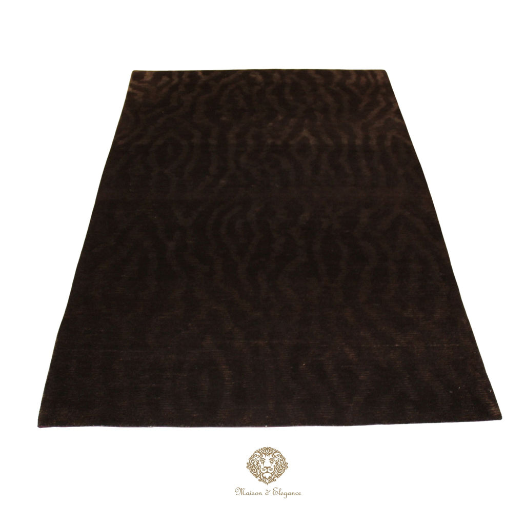 Alfombra Moderna Oscura Lana - Hecha a Mano 207 x 142 cm