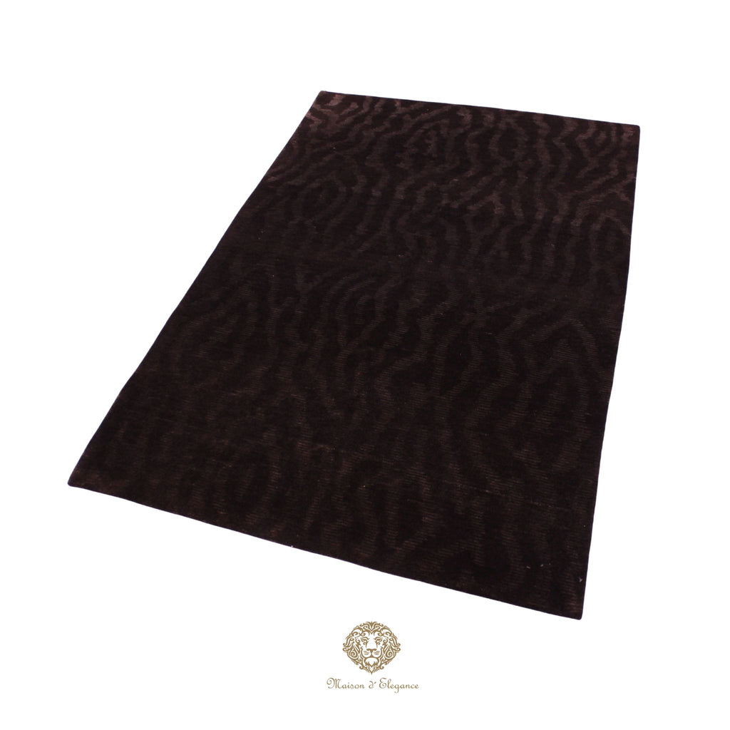 Alfombra Moderna Oscura Lana - Hecha a Mano 207 x 142 cm
