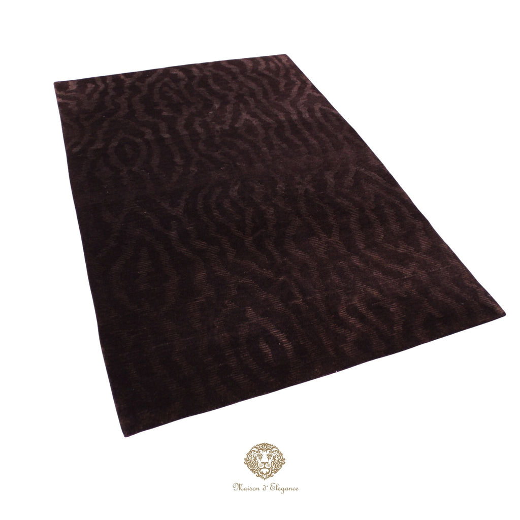 Alfombra Moderna Oscura Lana - Hecha a Mano 207 x 142 cm