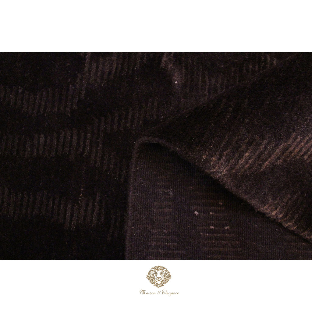 Alfombra Moderna Oscura Lana - Hecha a Mano 207 x 142 cm