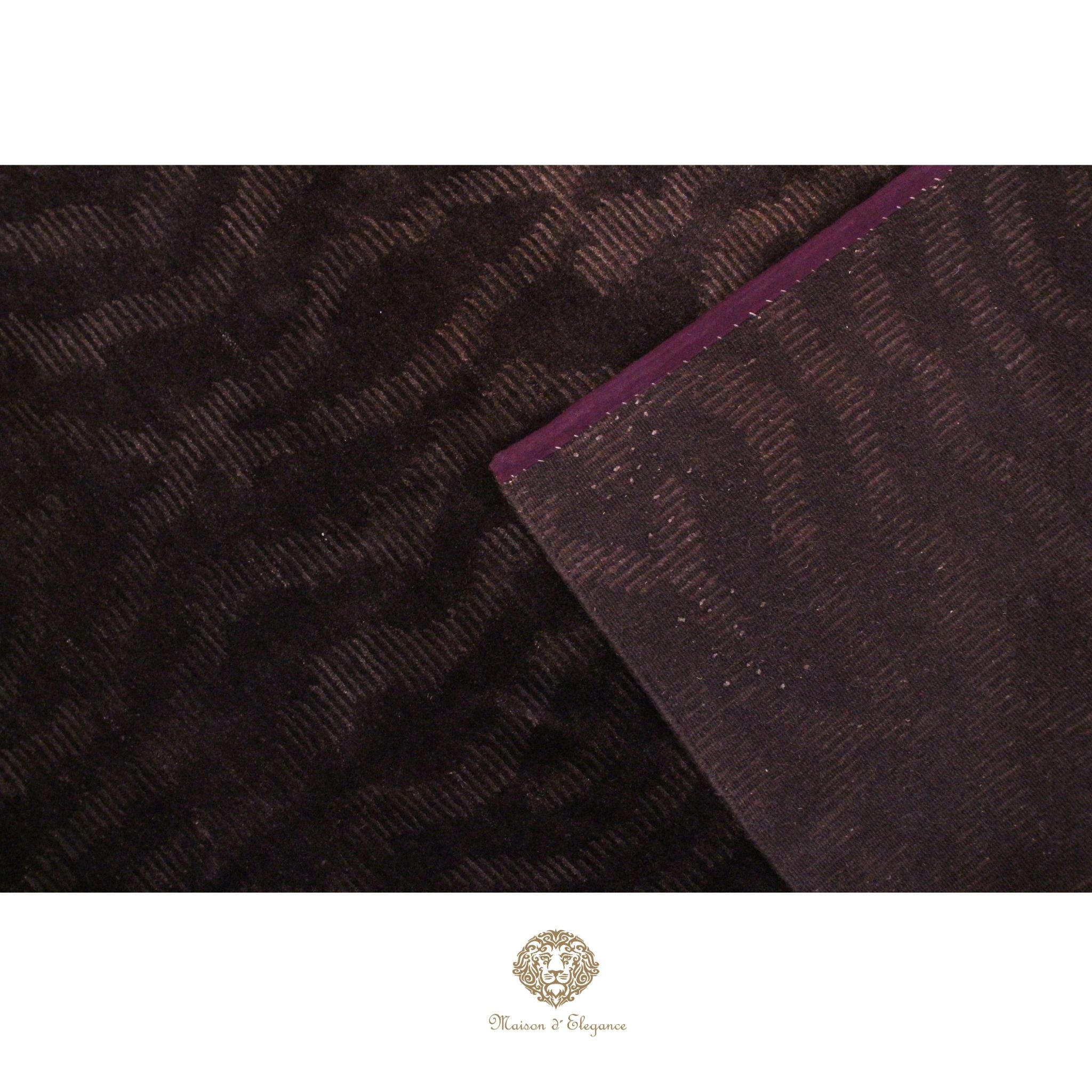 Alfombra Moderna Oscura Lana - Hecha a Mano 207 x 142 cm