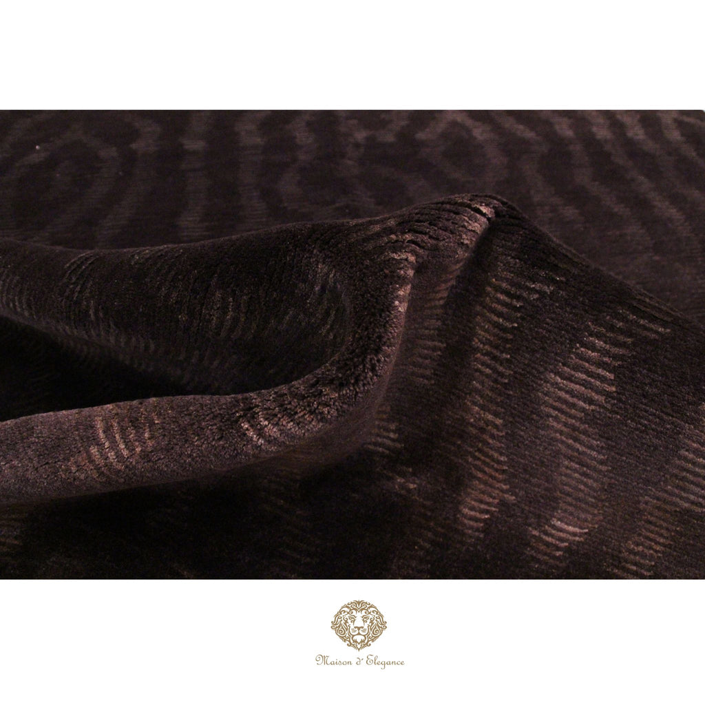 Alfombra Moderna Oscura Lana - Hecha a Mano 207 x 142 cm