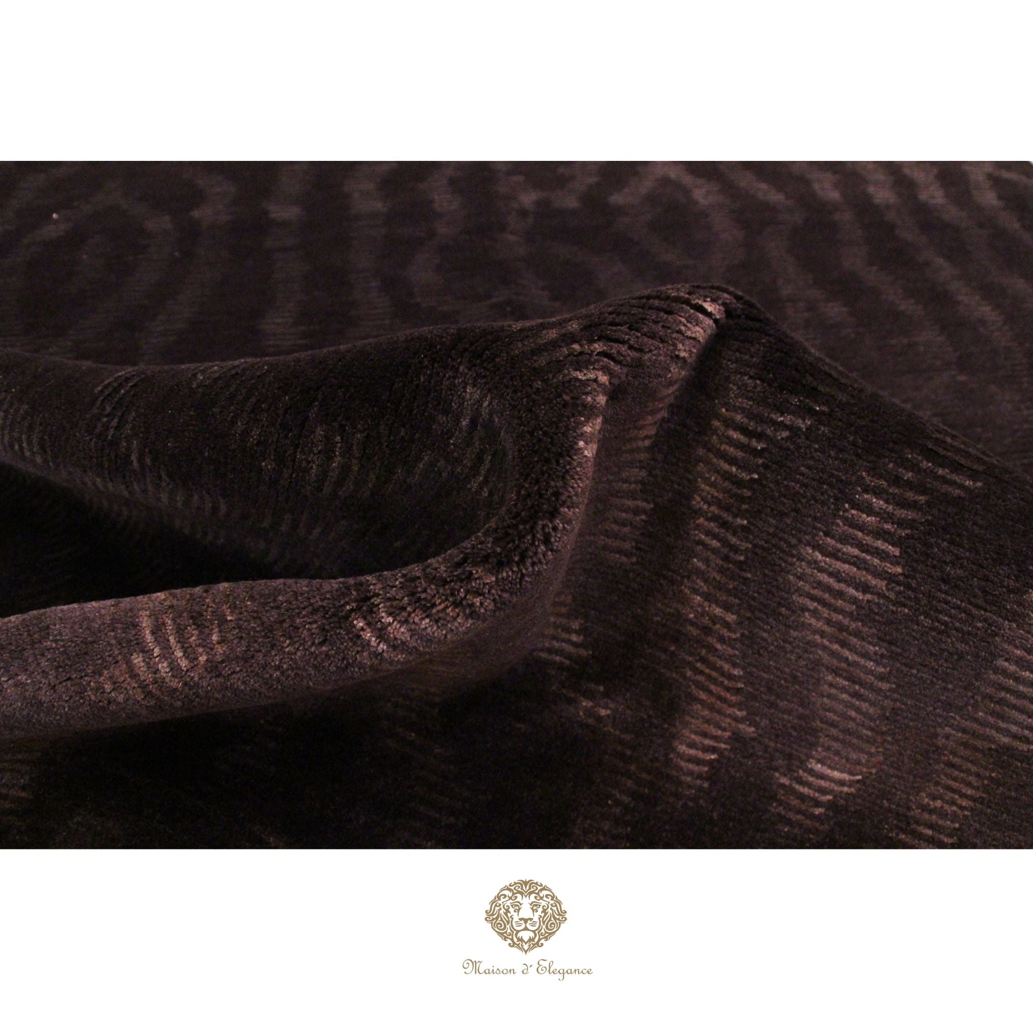 Alfombra Moderna Oscura Lana - Hecha a Mano 207 x 142 cm