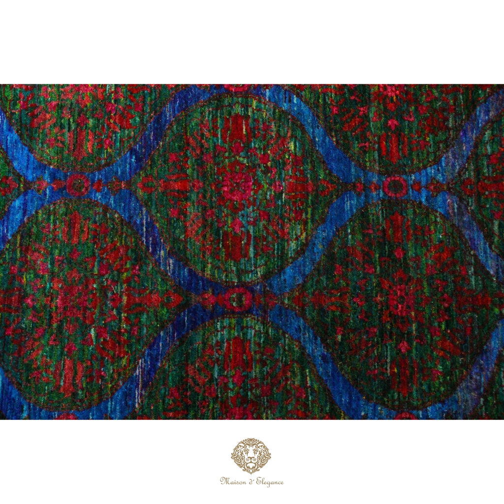 Alfombra Moderna Lana y Seda Colores Vibrantes Diseño Contemporáneo | Mischioff 240x164 cm