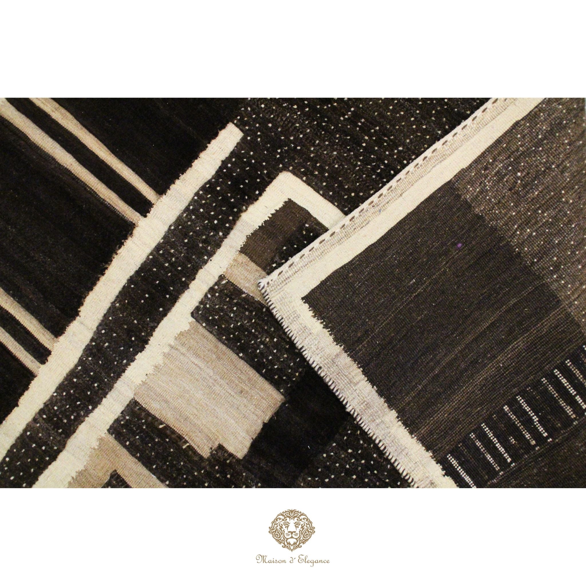 Alfombra Moderna Lana Degradado Tonos Neutros Hecha a Mano 229 x 162 cm