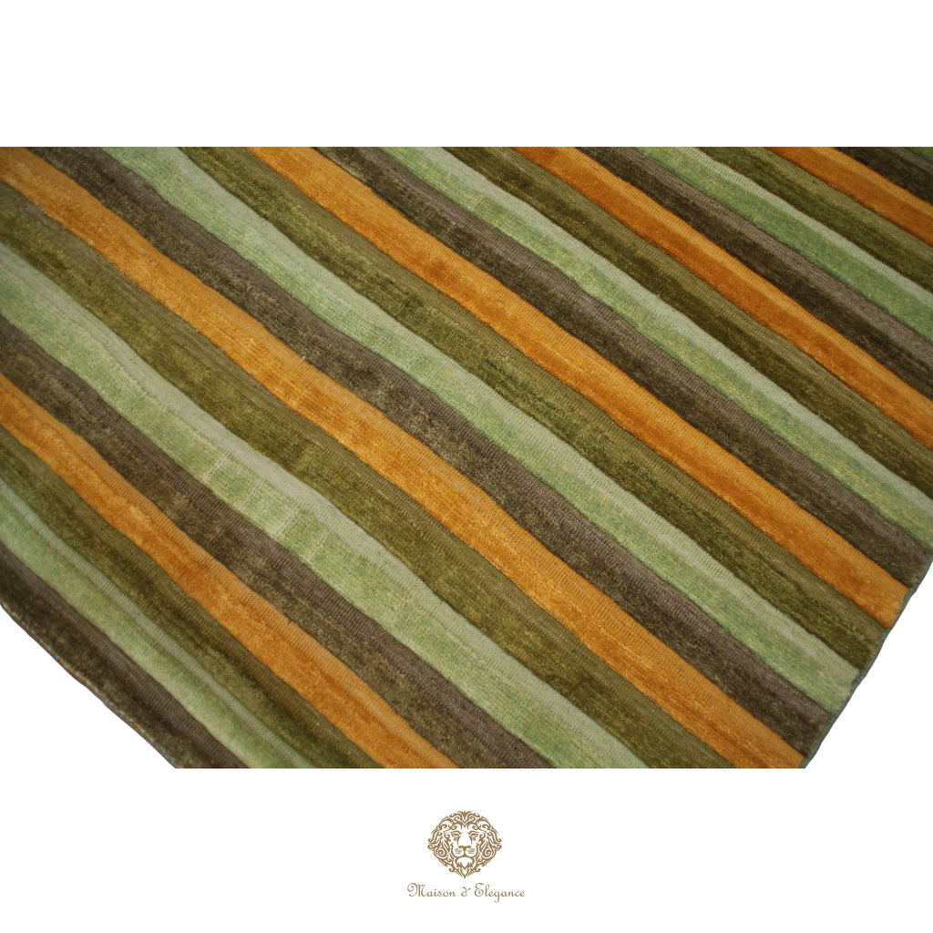 Alfombra Lana Moderna a Rayas | Diseño Geométrico Tejida a Mano 206 x 150 cm