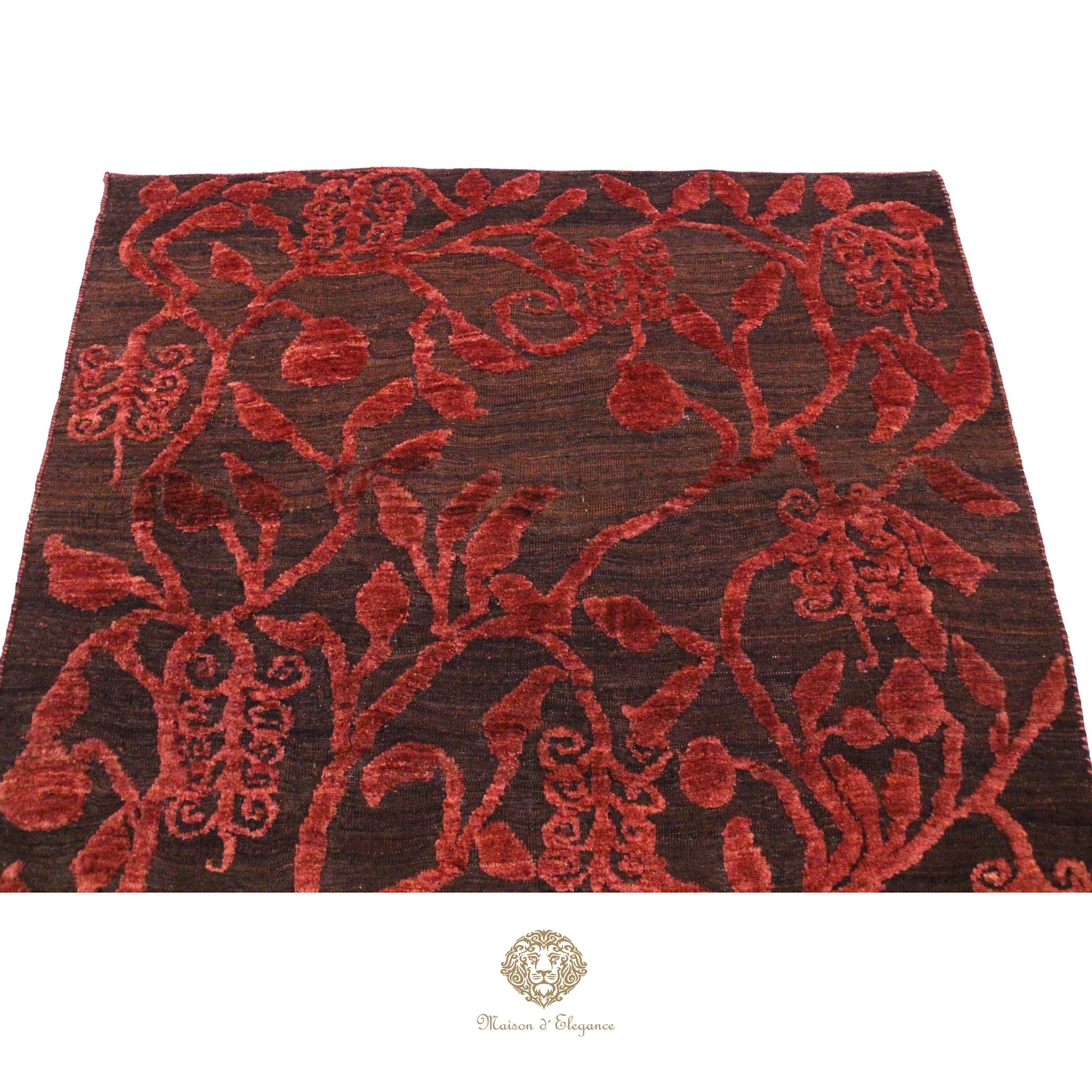 Alfombra Moderna Moharamat de lana con diseño contemporáneo 194 x 158 cm