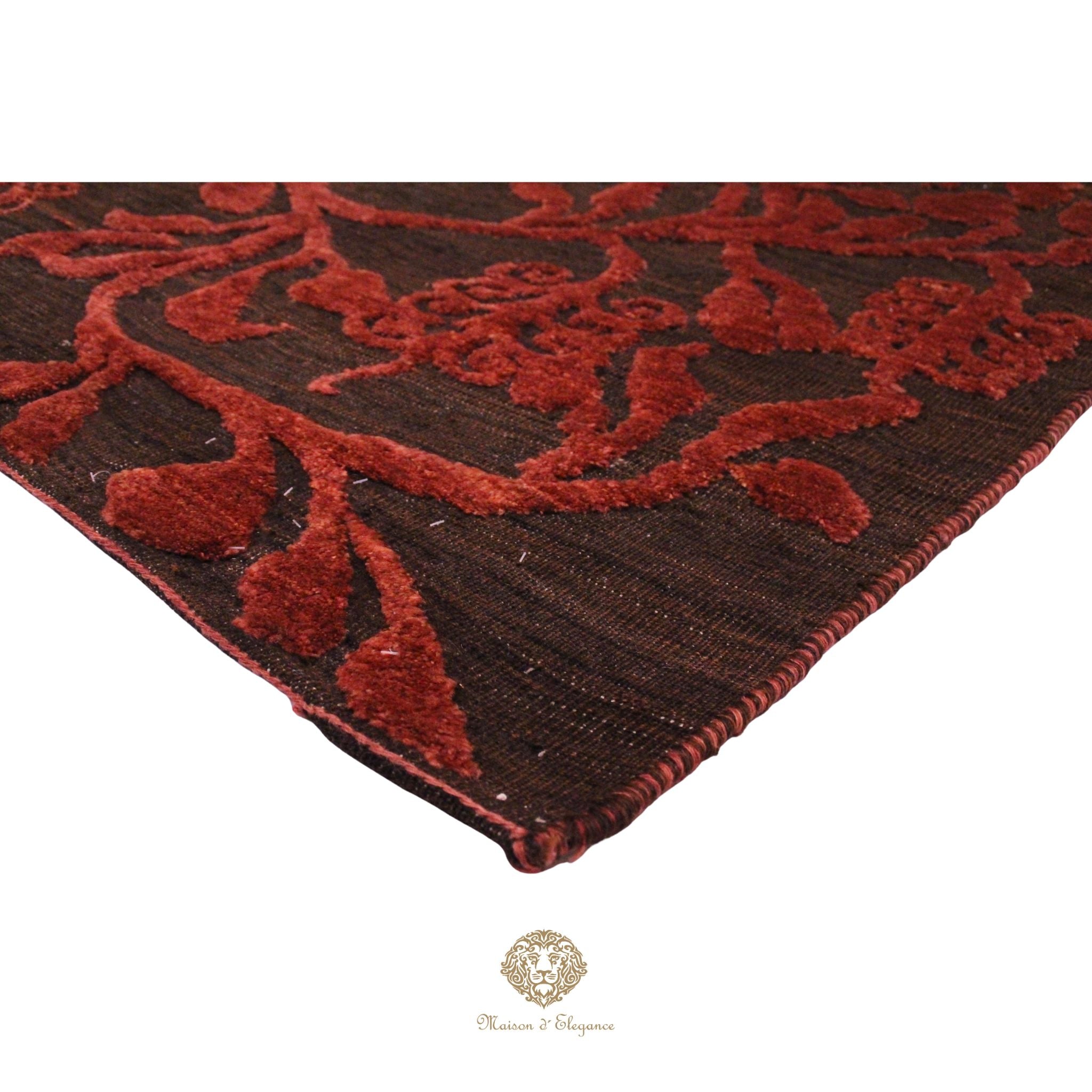 Alfombra Moderna Moharamat de lana con diseño contemporáneo 194 x 158 cm